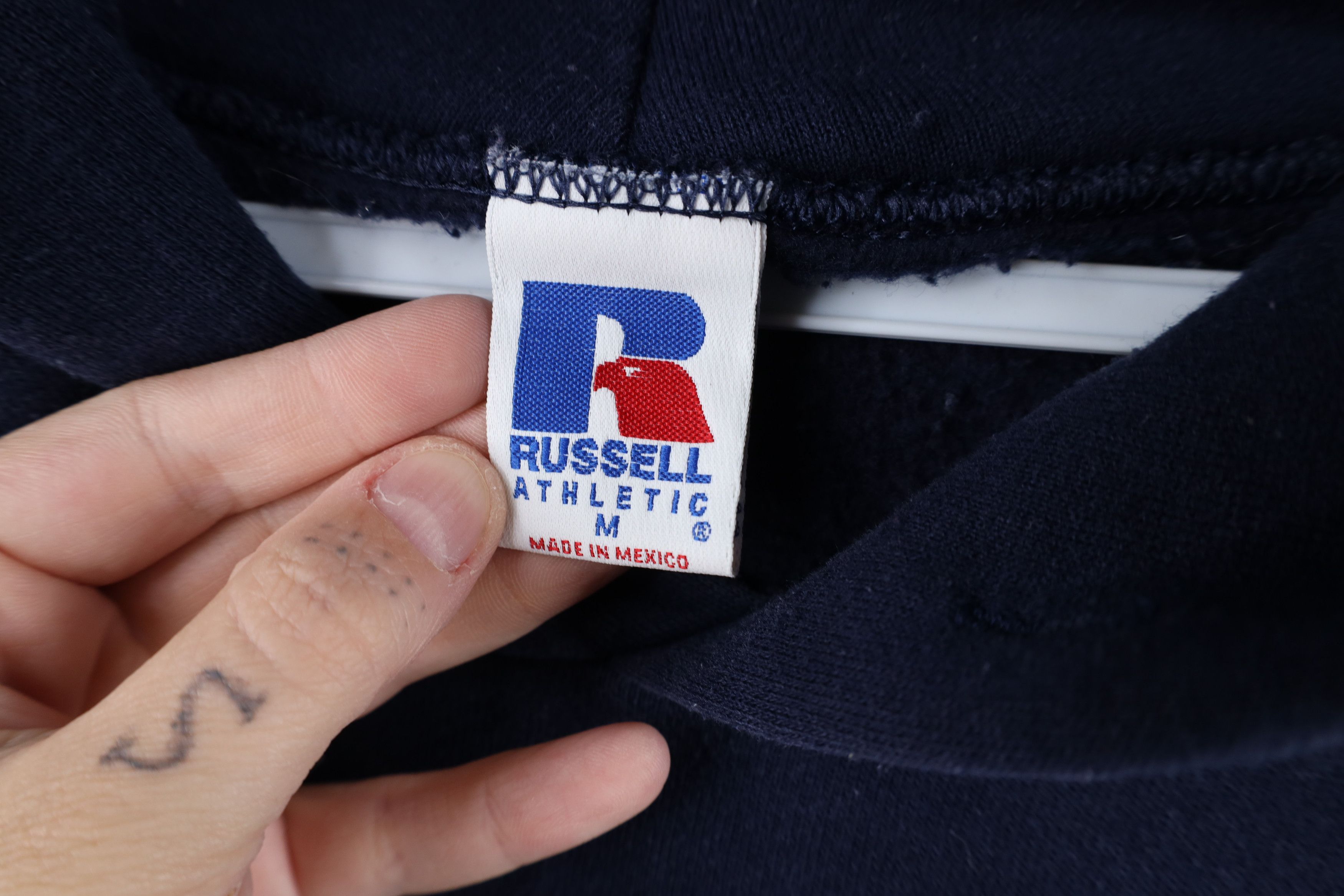 Russell Athletic Vintage 90s Russell Athletic Distillery Baseball Hoodie Blue Size US M / EU 48-50 / 2 - 11 Thumbnail