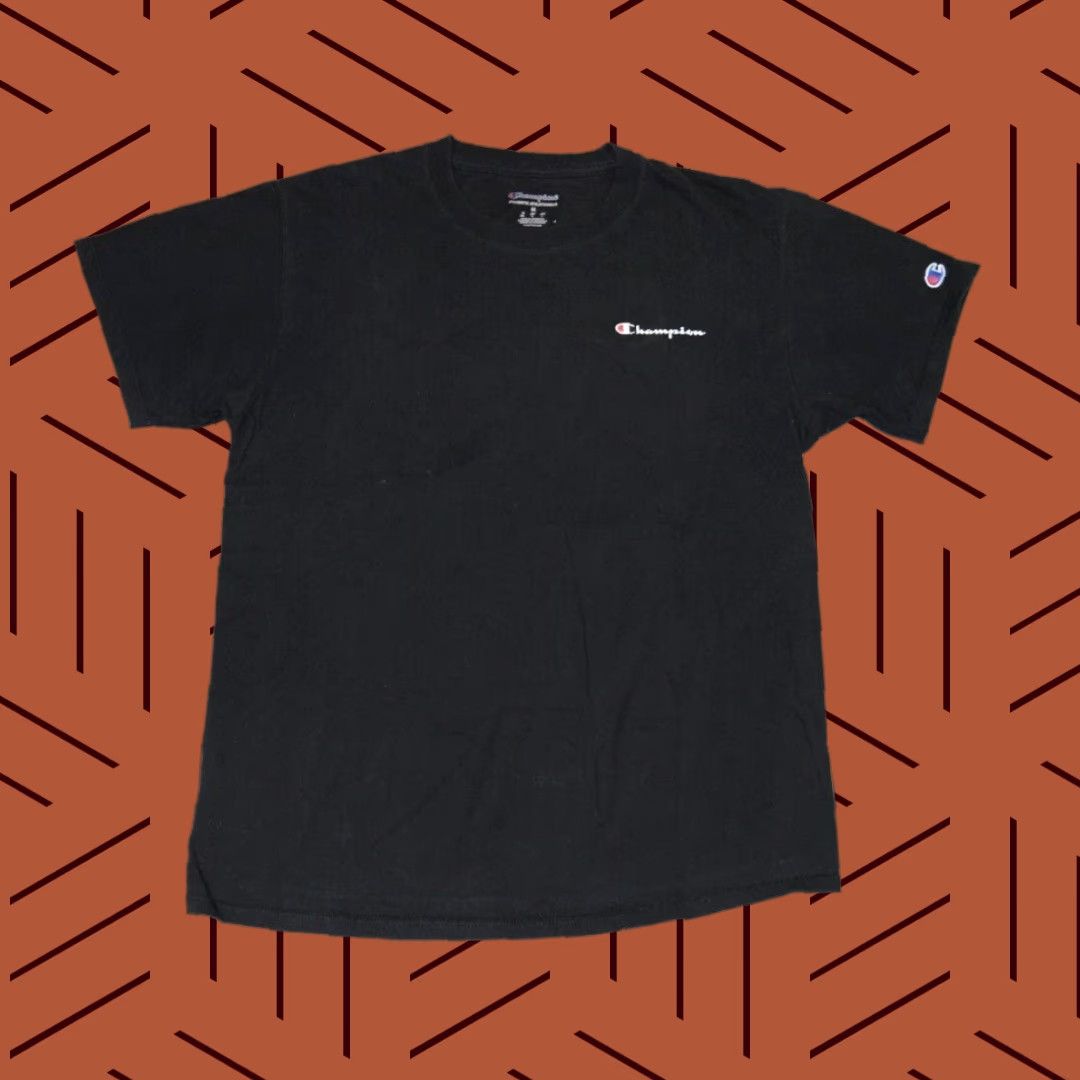 Champion CHAMPION T-SHIRT M BLACK SPELLOUT GRAPHIC RETRO COTTON SHORT SLEEVE MEDIUM Size US M / EU 48-50 / 2 - 1 Thumbnail