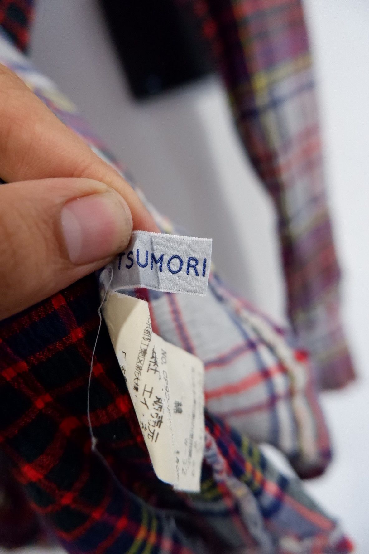 Issey Miyake VTG Tsumori Chisato Pleated Stretch Plaid Button Shirt Size M / US 6-8 / IT 42-44 - 8 Thumbnail