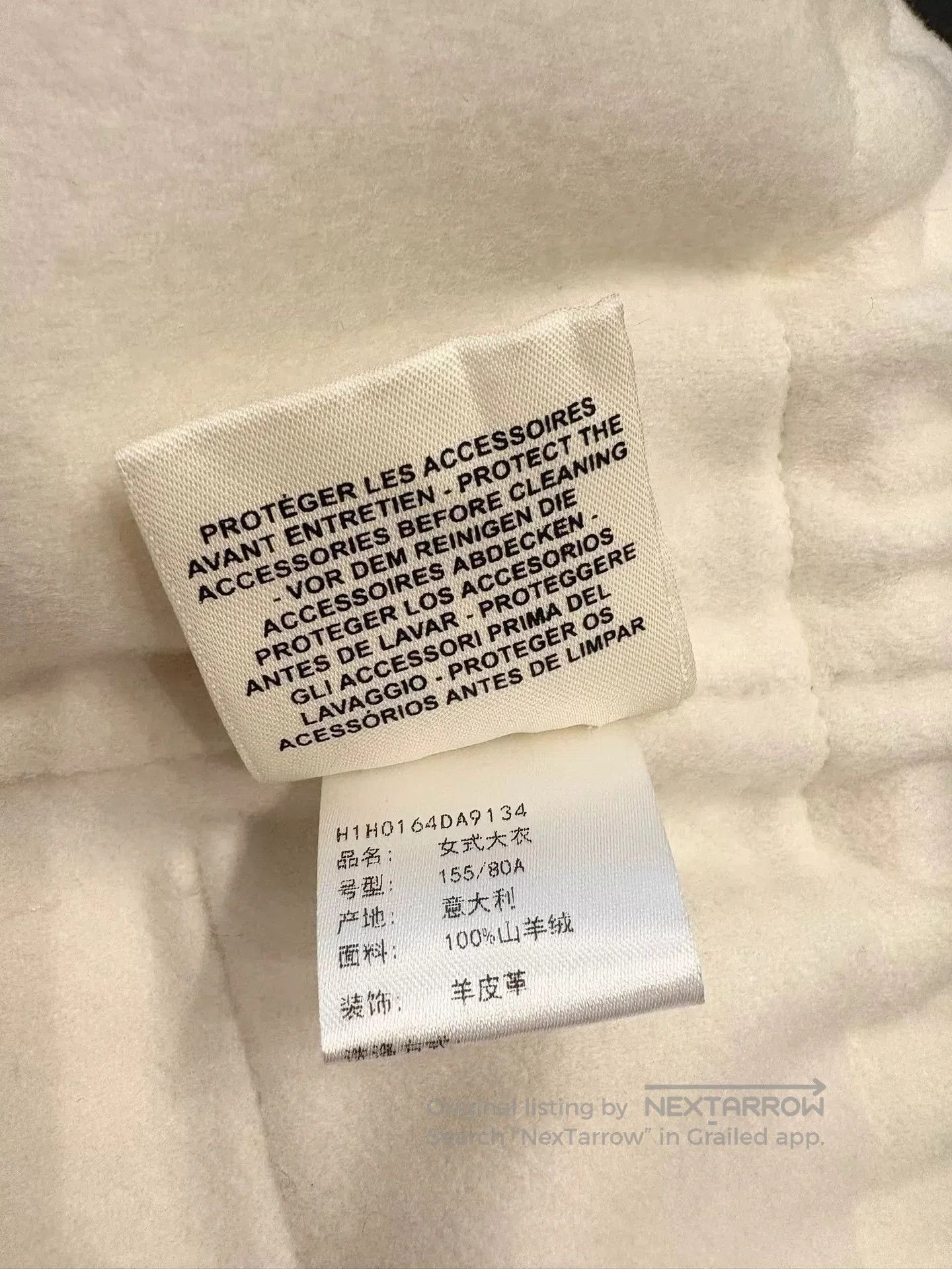 Hermes Hermes Cream Fringe Detail Coat. Size US XS / EU 42 / 0 - 5 Thumbnail