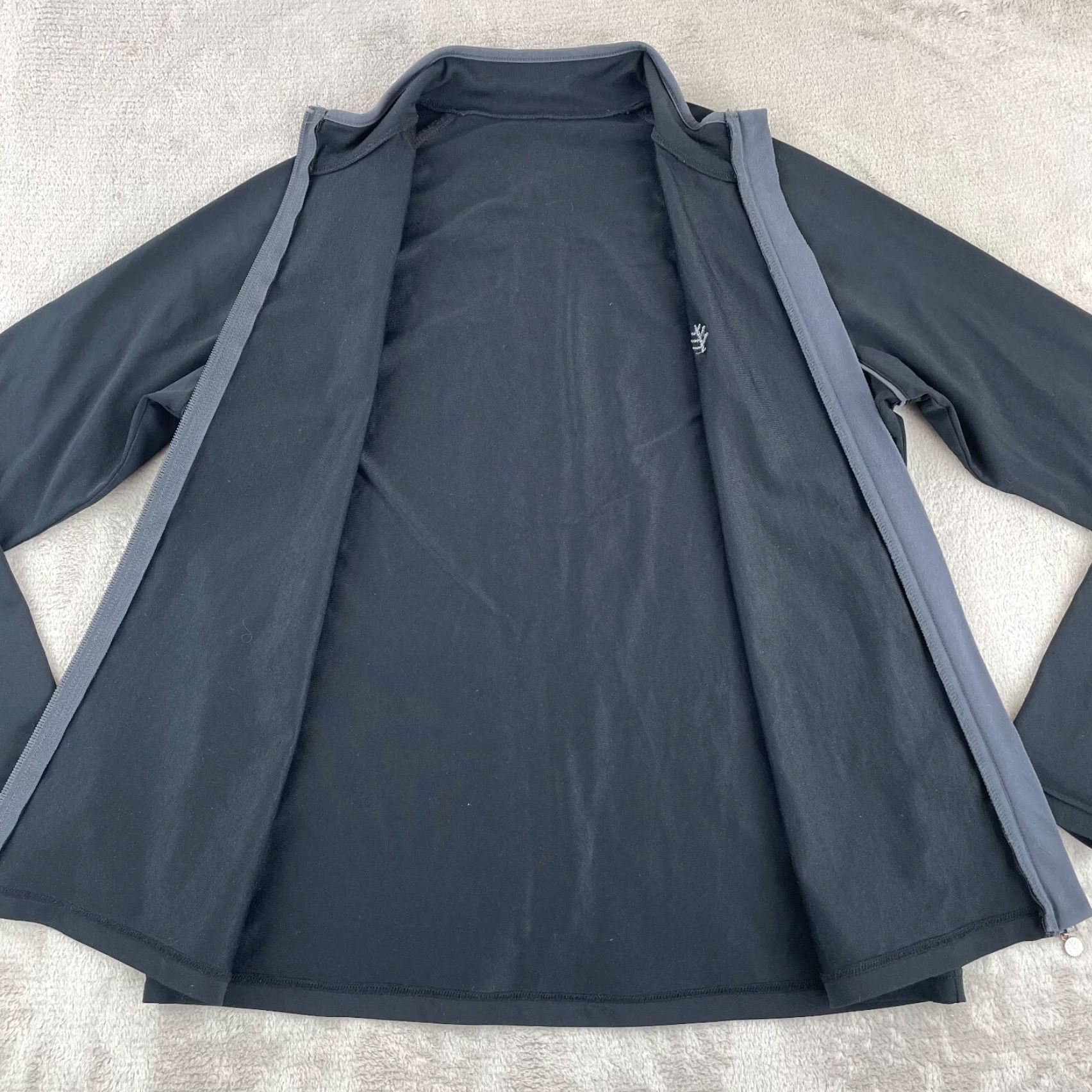 Vintage Coolibar Swim Jacket Women Small Black UPF 50+ Full Zip Long Sleeve Outdoor Hike Size S / US 4 / IT 40 - 6 Thumbnail
