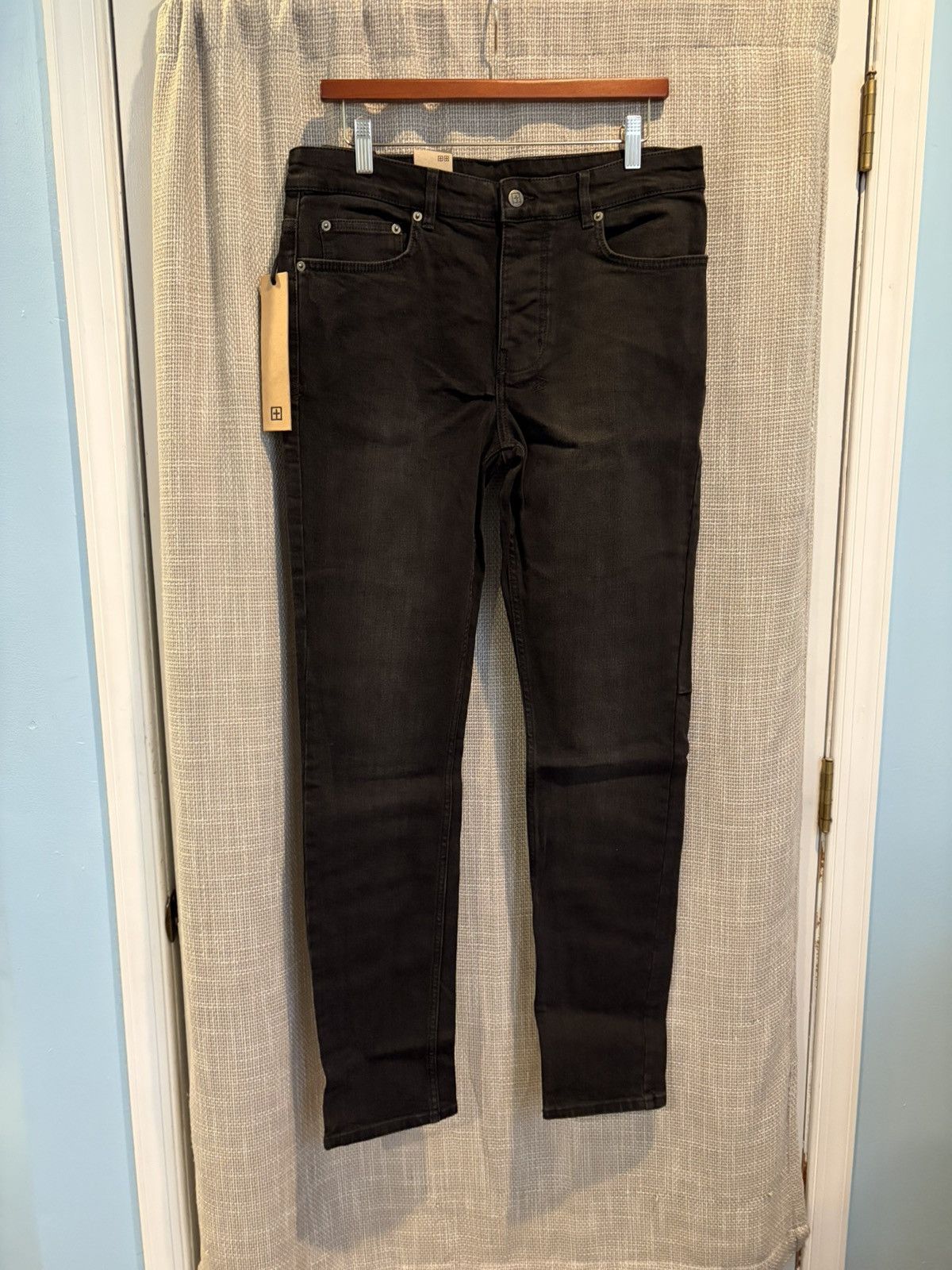 Ksubi Ksubi Kith Chitch Black Krow Slim Fit Black Denim Jeans New Size US 33 - 1 Thumbnail