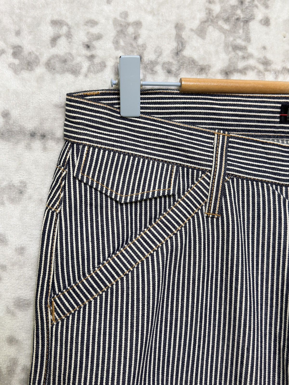 Morgan Homme Vintage Morgan Homme Hickory Railroad Stripe Wide Leg Pants Size US 32 / EU 48 - 9 Thumbnail
