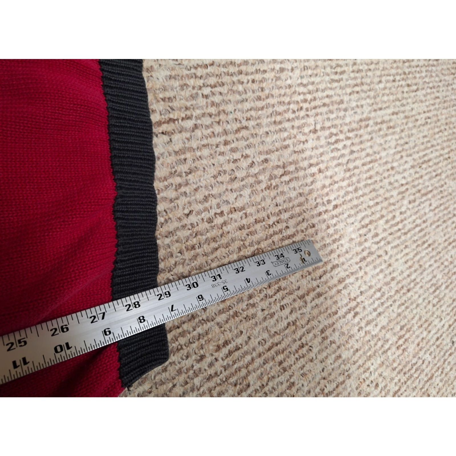 Vintage VINTAGE 90s Kurt Cobain Striped Sweater Freddy Krueger Grunge Nirvana Red and Black L/XL Unisex Sweater Mens Womens Girls Boys Size US L / EU 52-54 / 3 - 5 Thumbnail