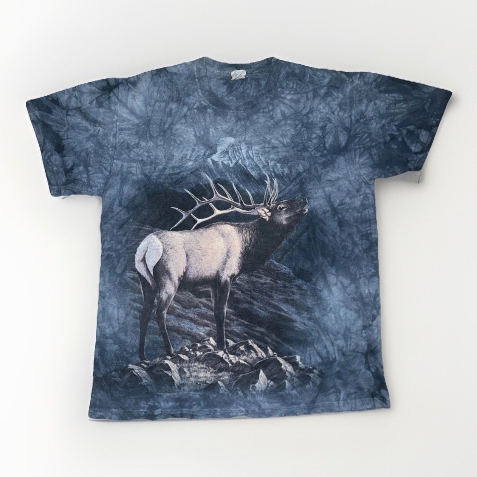 Band Tees × The Mountain × Vintage The Mountain Deer Graphic T-Shirt Tie Dye Nature Wildlife Size US M / EU 48-50 / 2 - 1 Thumbnail