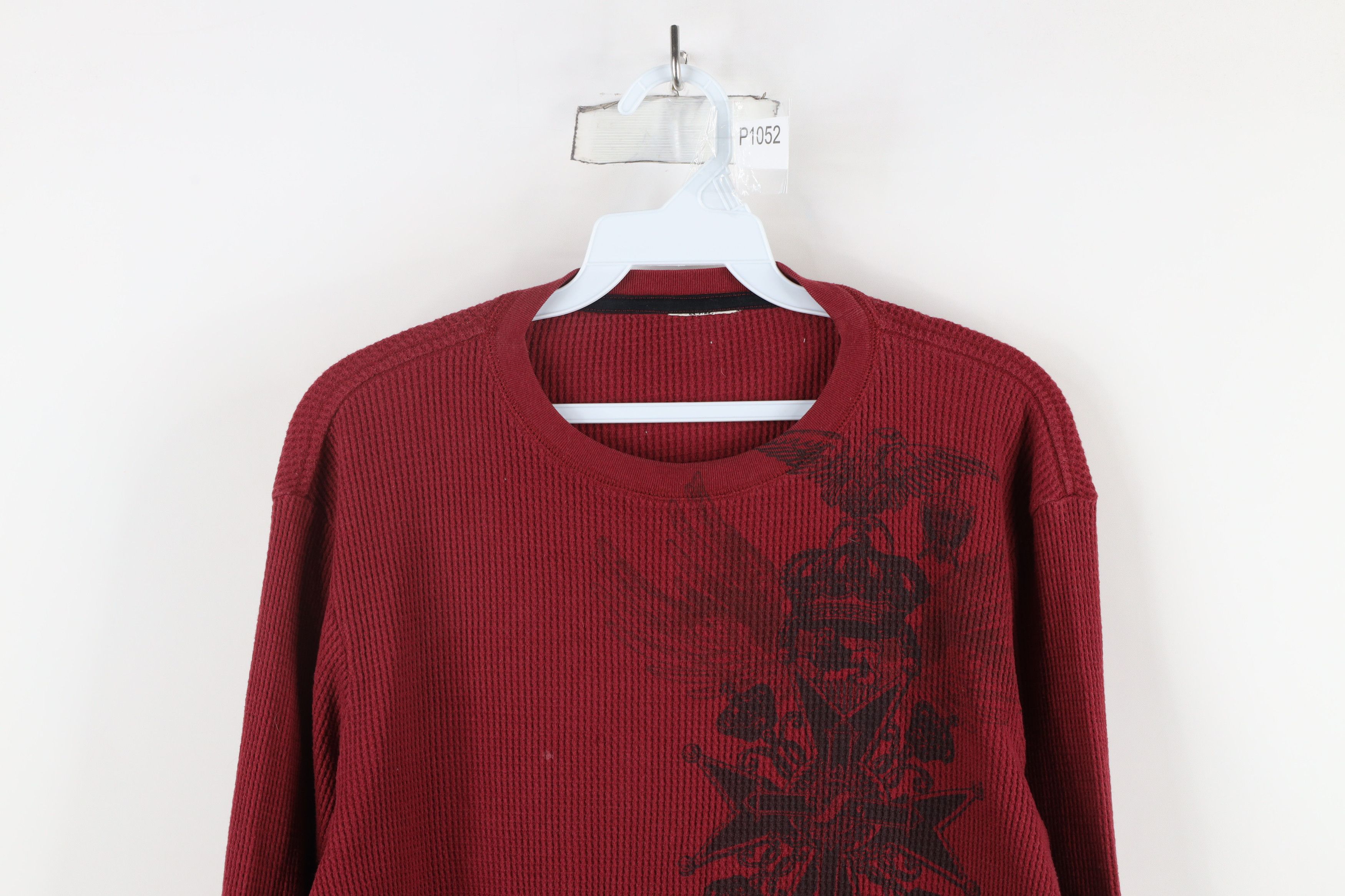 Vintage Vintage 90s Streetwear UFC MMA Thermal Waffle Knit T-Shirt Size US M / EU 48-50 / 2 - 2 Thumbnail