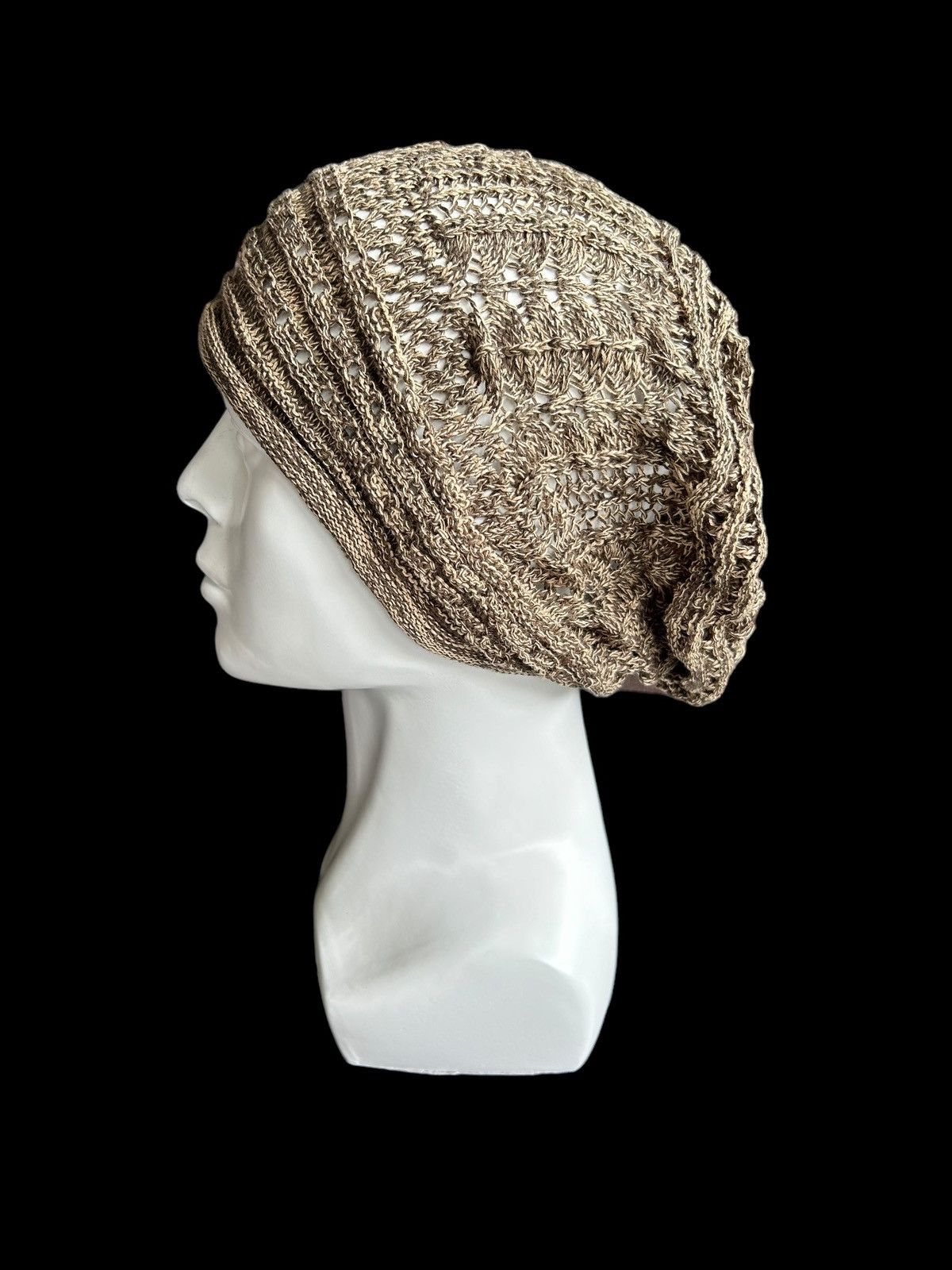 Japanese Brand × Kapital × Vintage Crochet Knitted Handmade Beanie Hat Rare Size ONE SIZE - 4 Thumbnail