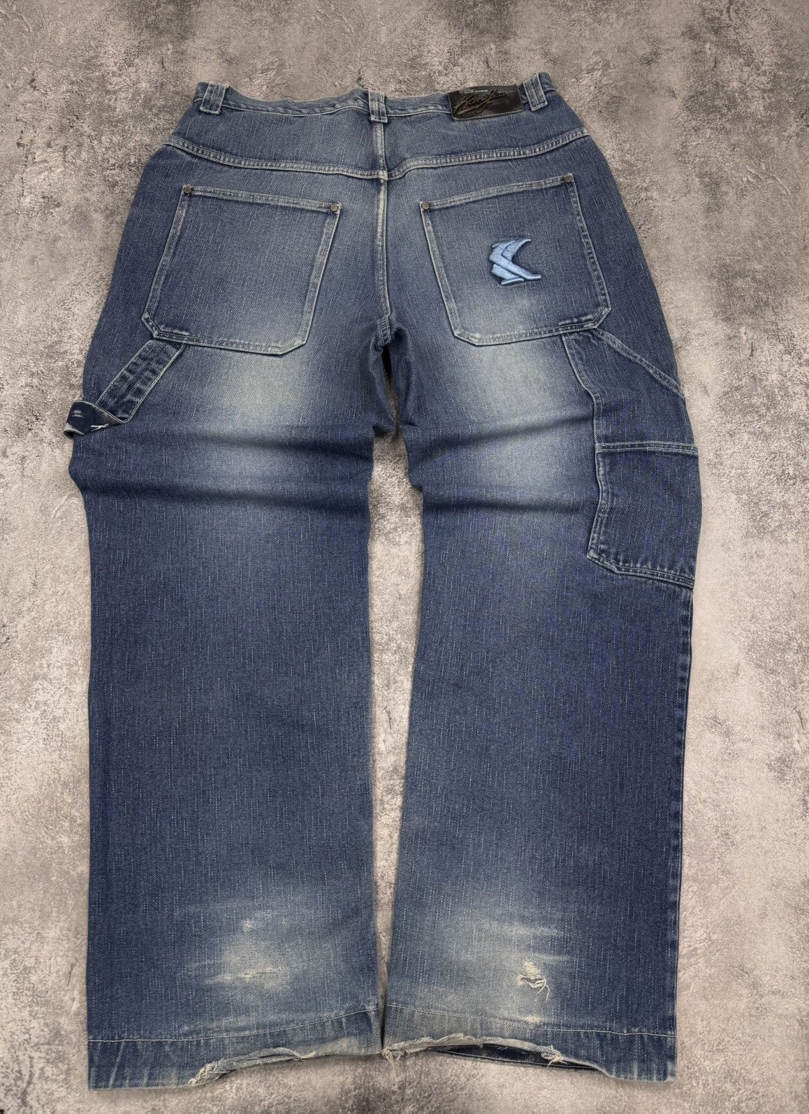 Karl Kani Karl Kani Texas Vintage Men’s Jeans Grey Cotton Size 36 Size US 36 / EU 52 - 1 Thumbnail