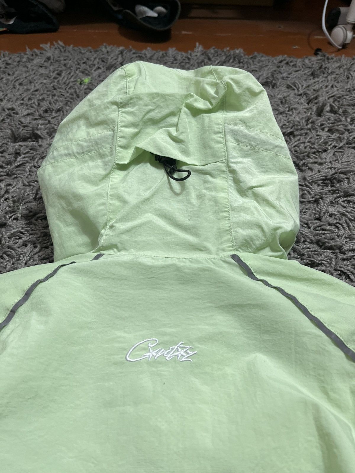 CORTEIZ SPRING NYLON GORPCORE JACKET MINT COLOR SIZE S