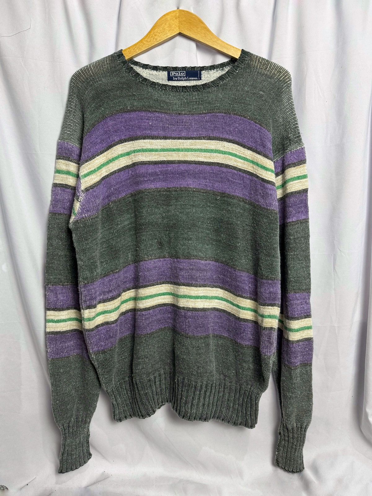 If Six Was Nine × Japanese Brand × Le Grande Bleu (L.G.B.) Polo By Ralph Lauren Knit Sweater Size US L / EU 52-54 / 3 - 1 Thumbnail
