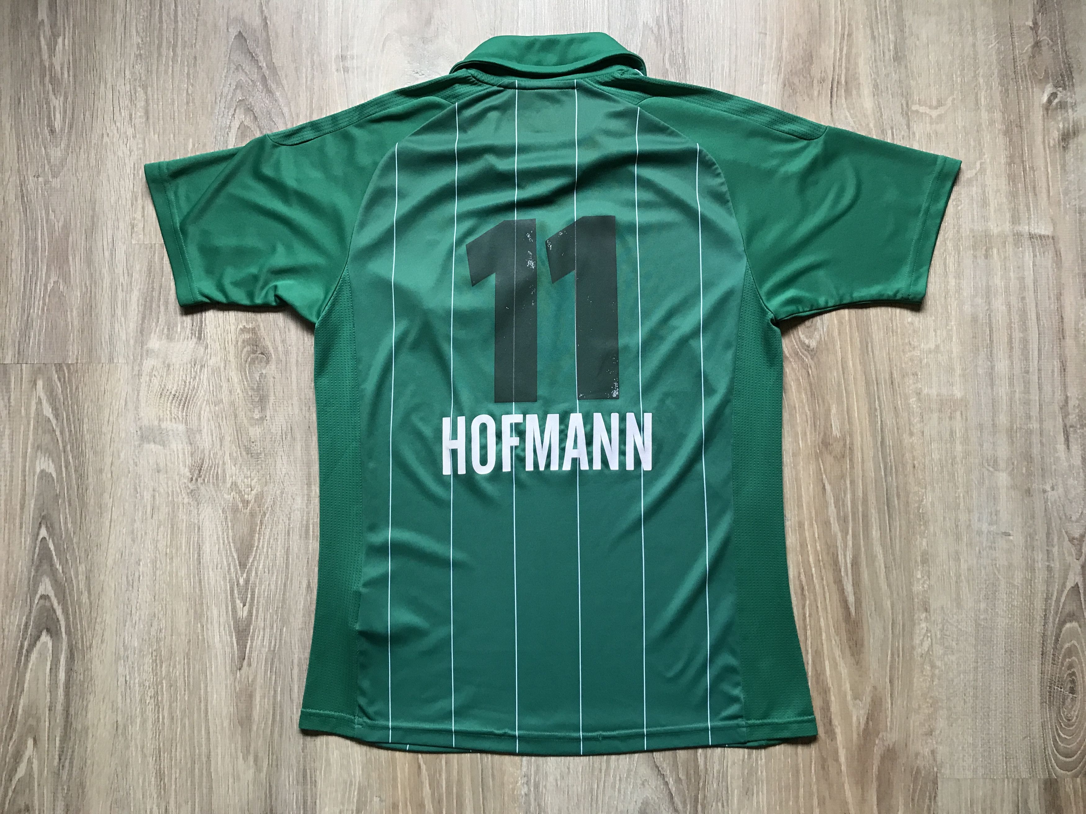 Adidas Vintage Adidas Rapid Vienna Home Kids Shirt #11 Hofmann Size US XXS / EU 40 - 3 Thumbnail