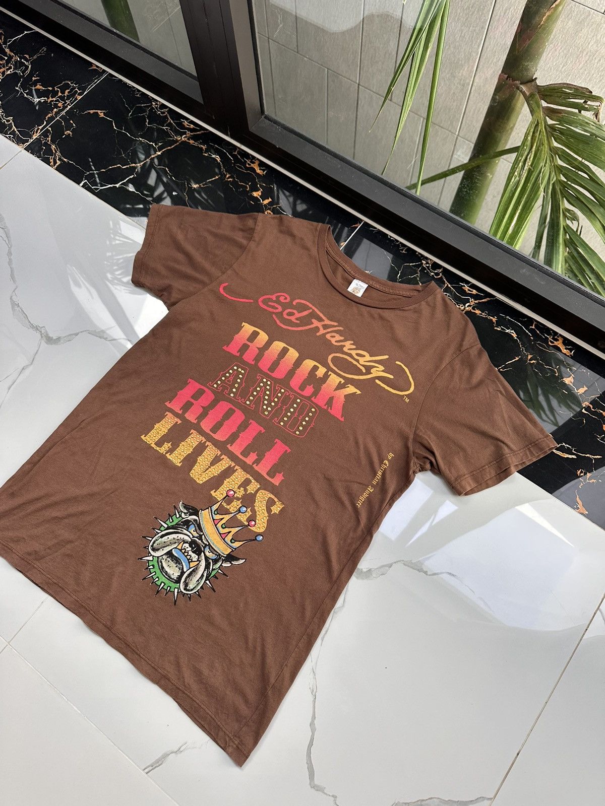 Ed Hardy × Vintage ED HARDY VINTAGE BIG LOGO ARCHIVAL T-SHIRT Size US M / EU 48-50 / 2 - 3 Thumbnail