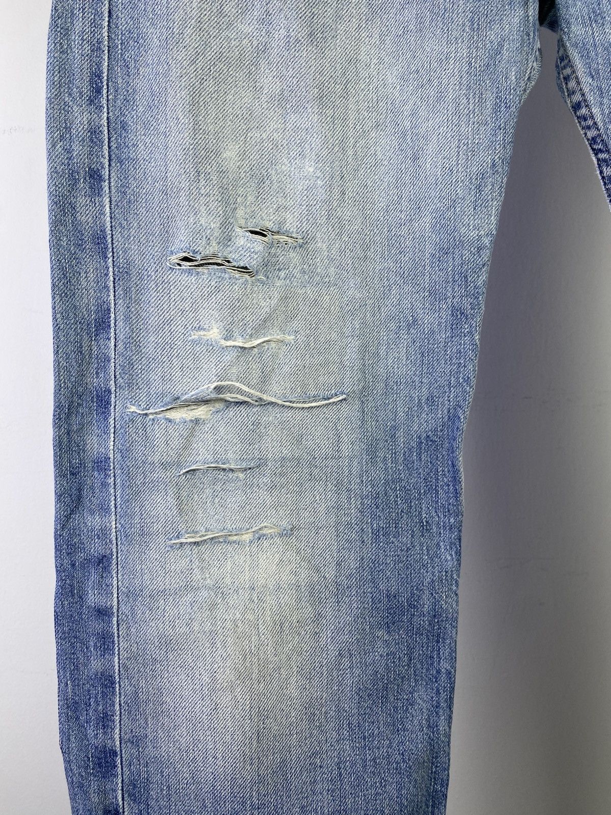 Polo Ralph Lauren Polo Ralph Lauren Distressed Slim Straight Denim Japan Size US 32 / EU 48 - 11 Thumbnail