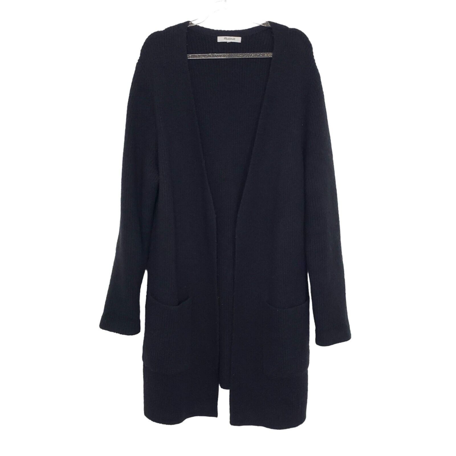 Madewell Madewell Ribbed Backstage Cardigan Womens Size Large Black Size L / US 10 / IT 46 - 1 Thumbnail