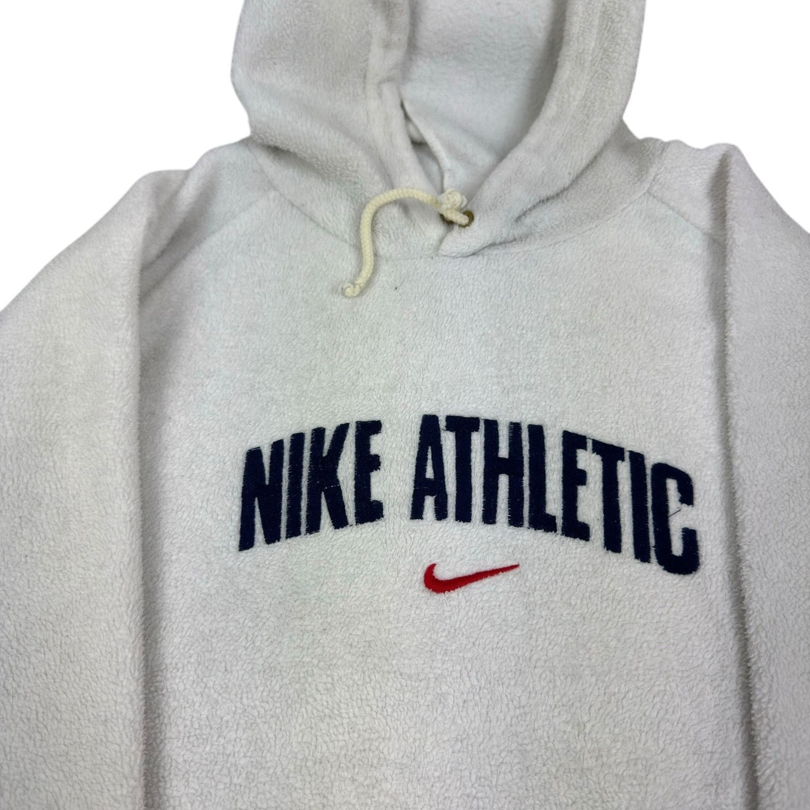 Nike Vintage Nike Mens Swoosh Athletic Pullover Fleece Hoodie Size US S / EU 44-46 / 1 - 3 Thumbnail