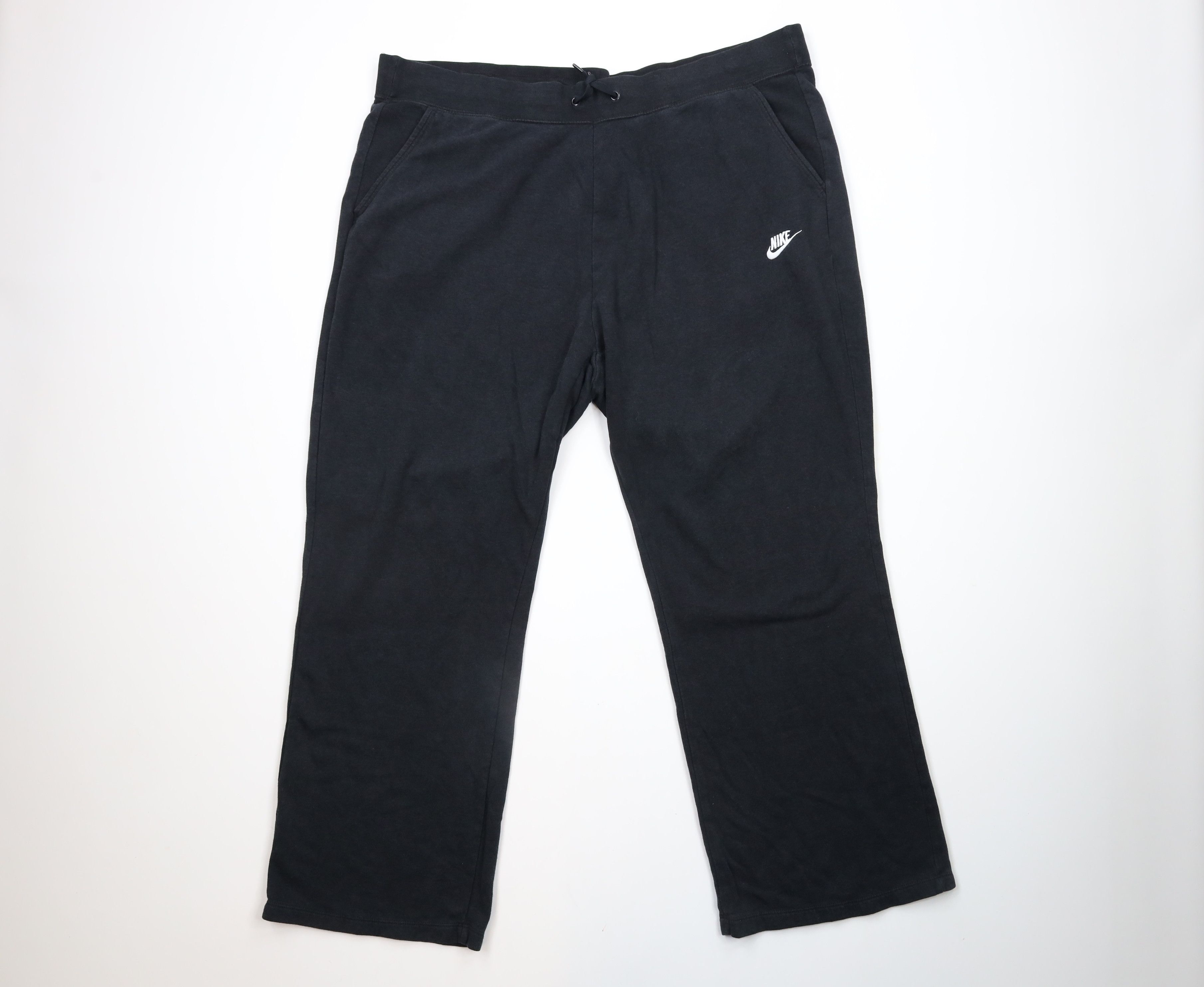 Nike × Vintage Vintage Nike Scott Mini Swoosh Wide Leg Sweatpants Black Size US 40 / EU 56 - 1 Thumbnail