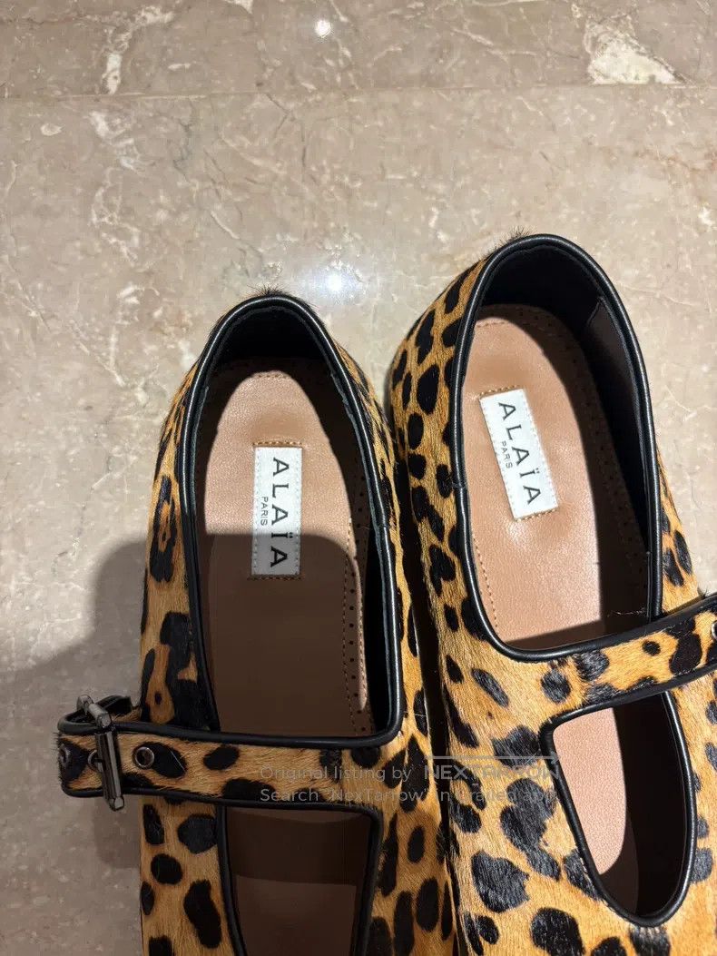 Alaia Alaia Women's Leopard Print Ballet Flats, Flat Size US 5.5 / IT 35.5 - 7 Thumbnail