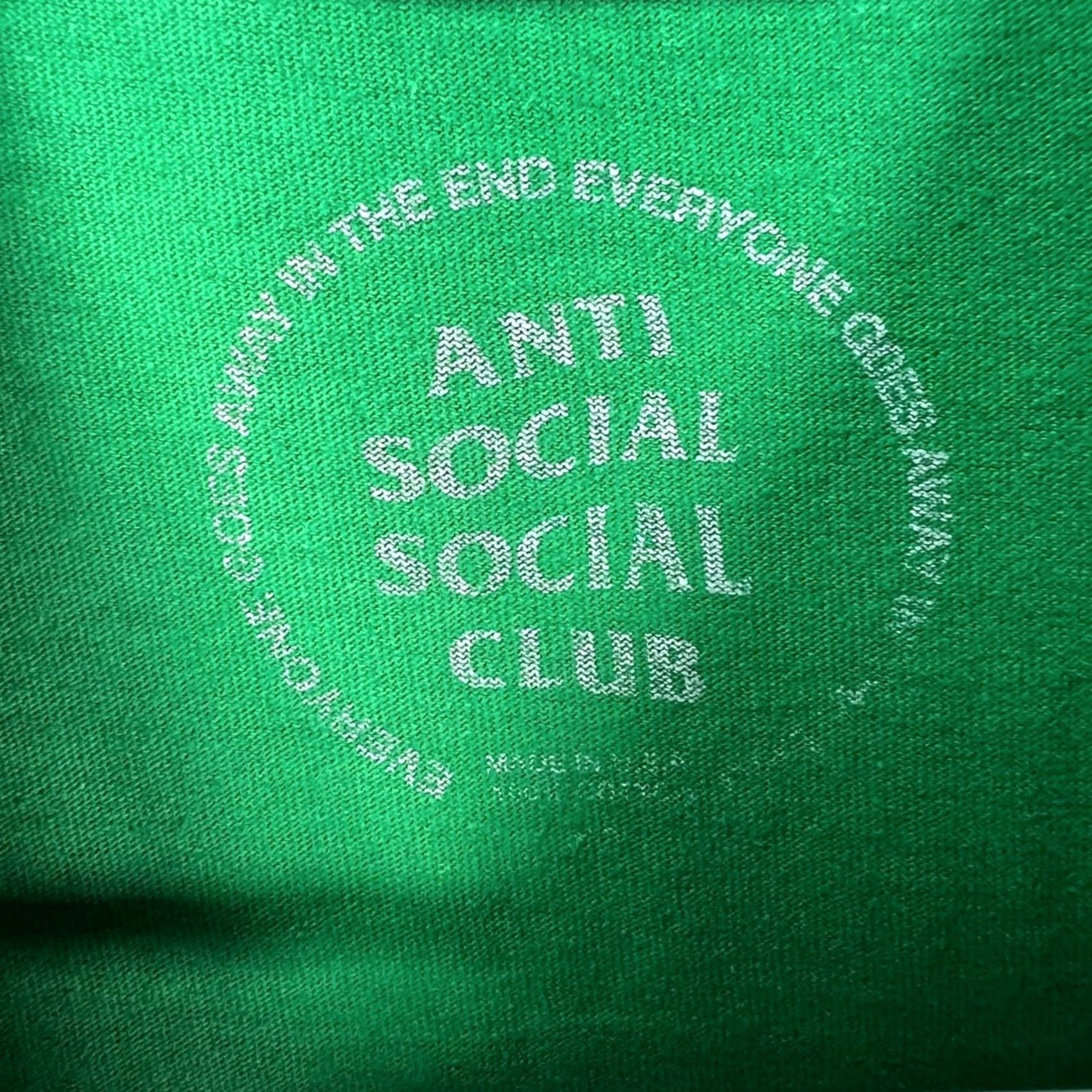 Anti Social Social Club Anti Social Social Club Green Graphic T-Shirt Mens Size M Size US M / EU 48-50 / 2 - 3 Thumbnail