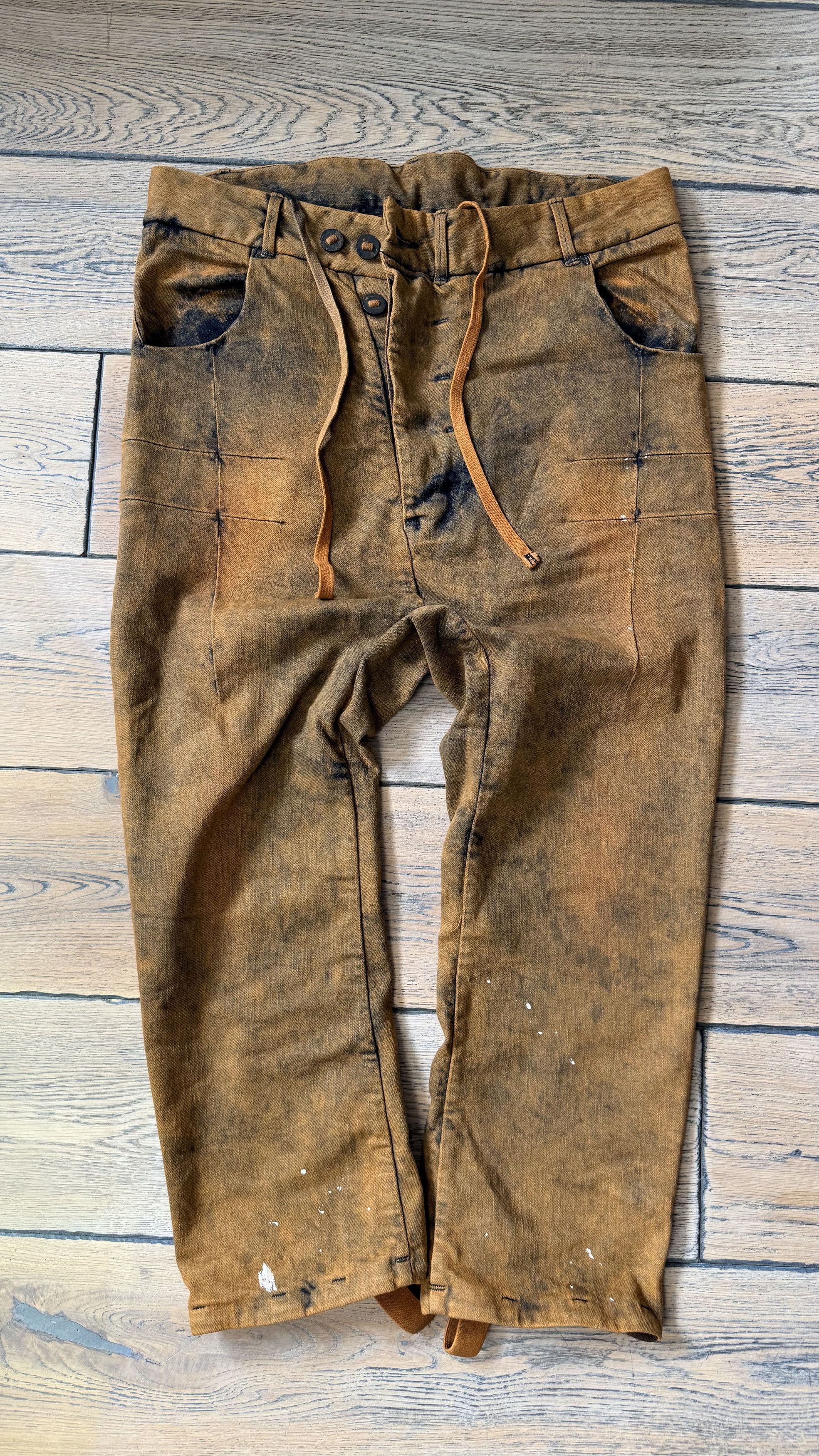 Boris Bidjan Saberi BBS Rust Cropped Pants 3/4