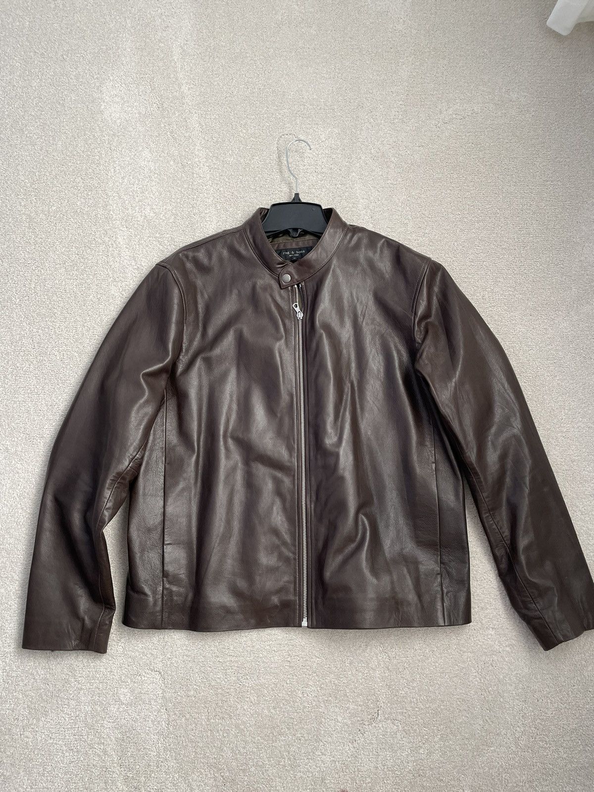 Rag & Bone Cafe Racer Leather Jacket | Grailed