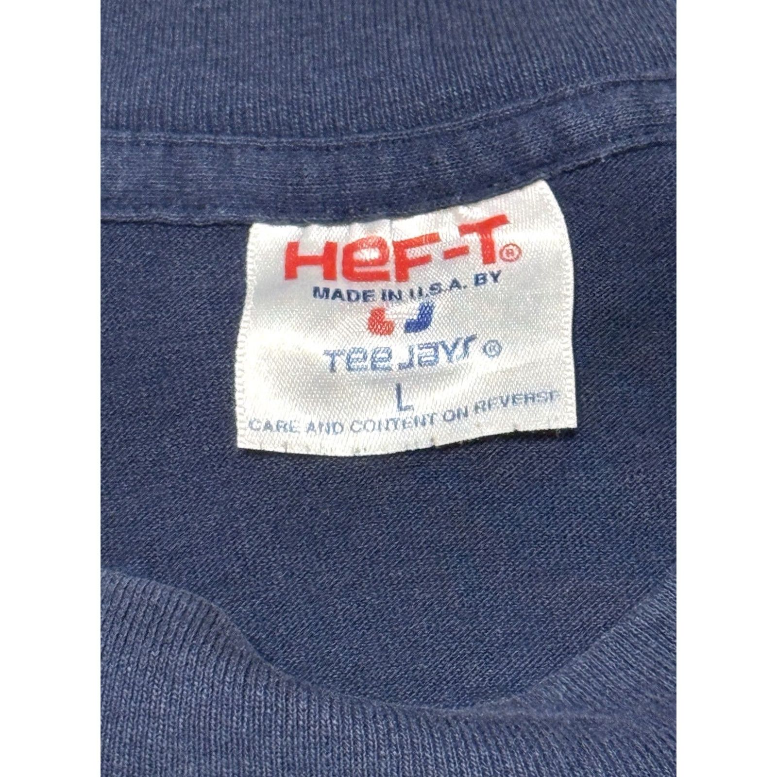 TEE JAYS VINTAGE Tee Jays ADA Longsleeve Shirt Large BLUE Lady Liberty Graphic Print 90s 1990s USA Disability Patriotic Mens Size US L / EU 52-54 / 3 - 5 Thumbnail
