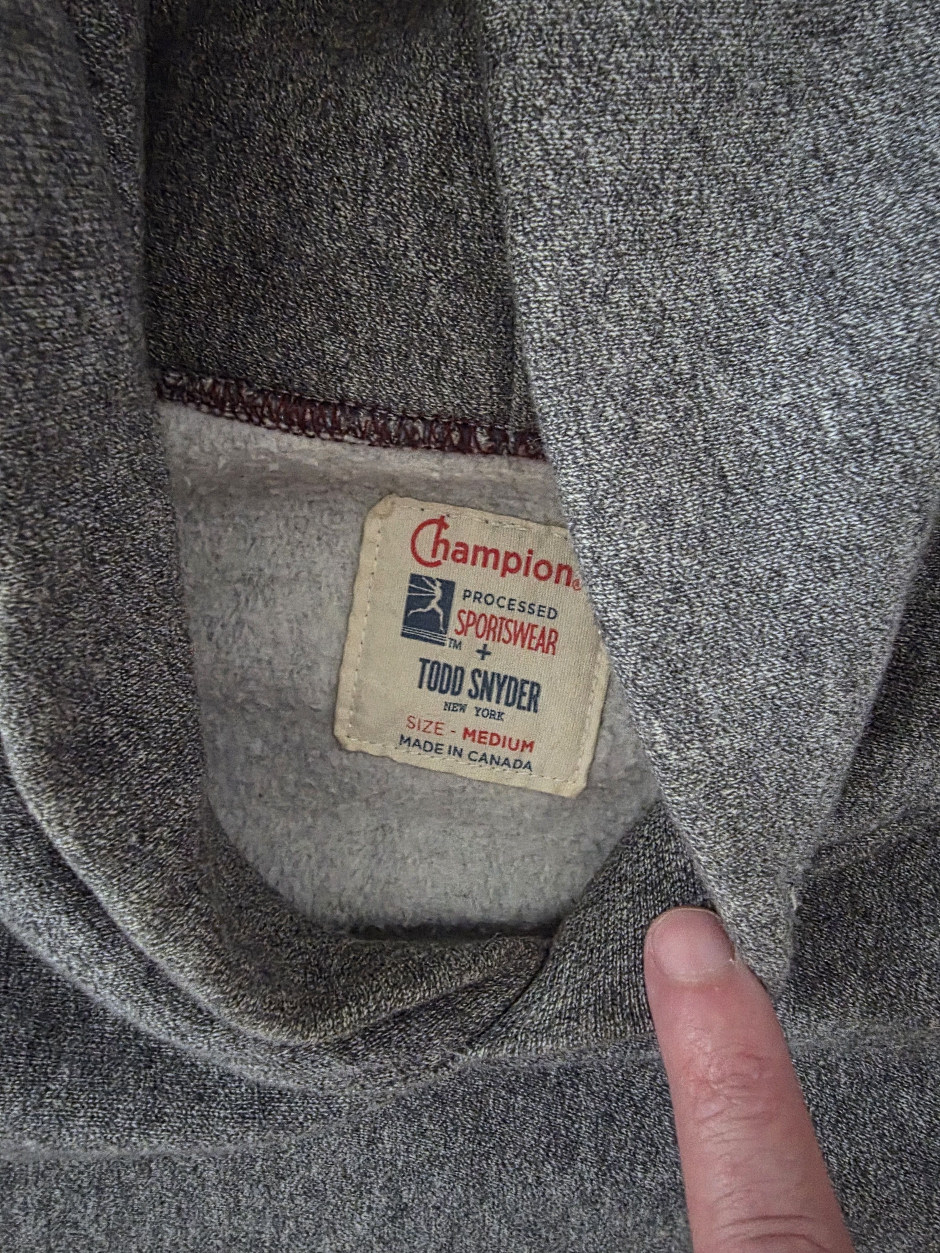 Champion × Todd Snyder Pepper popover hoodie Size US M / EU 48-50 / 2 - 2 Thumbnail