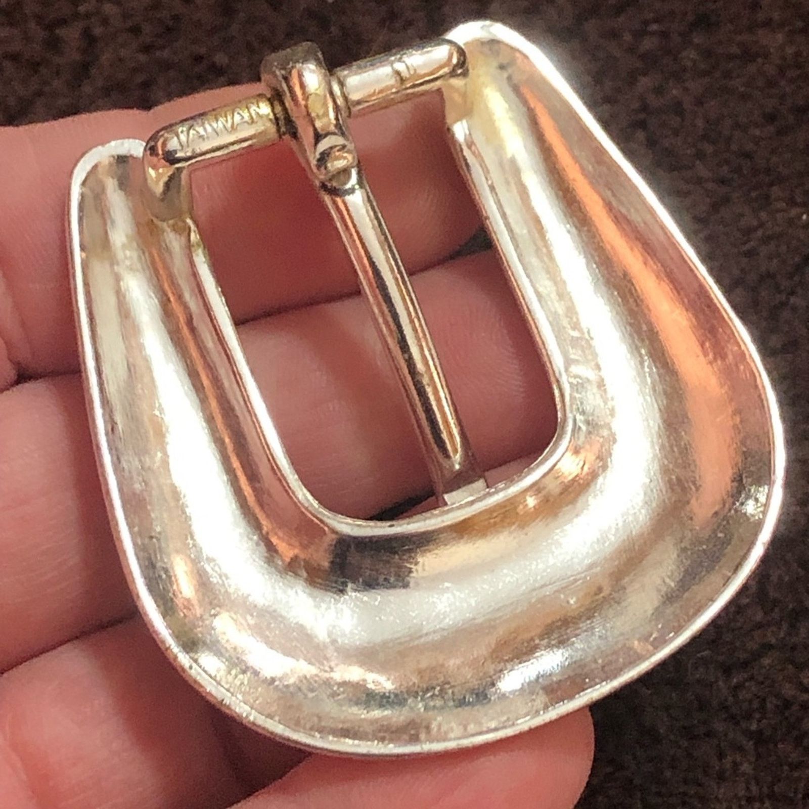 Vintage Vintage etched silver tone classic western style belt buckle Size ONE SIZE - 3 Thumbnail
