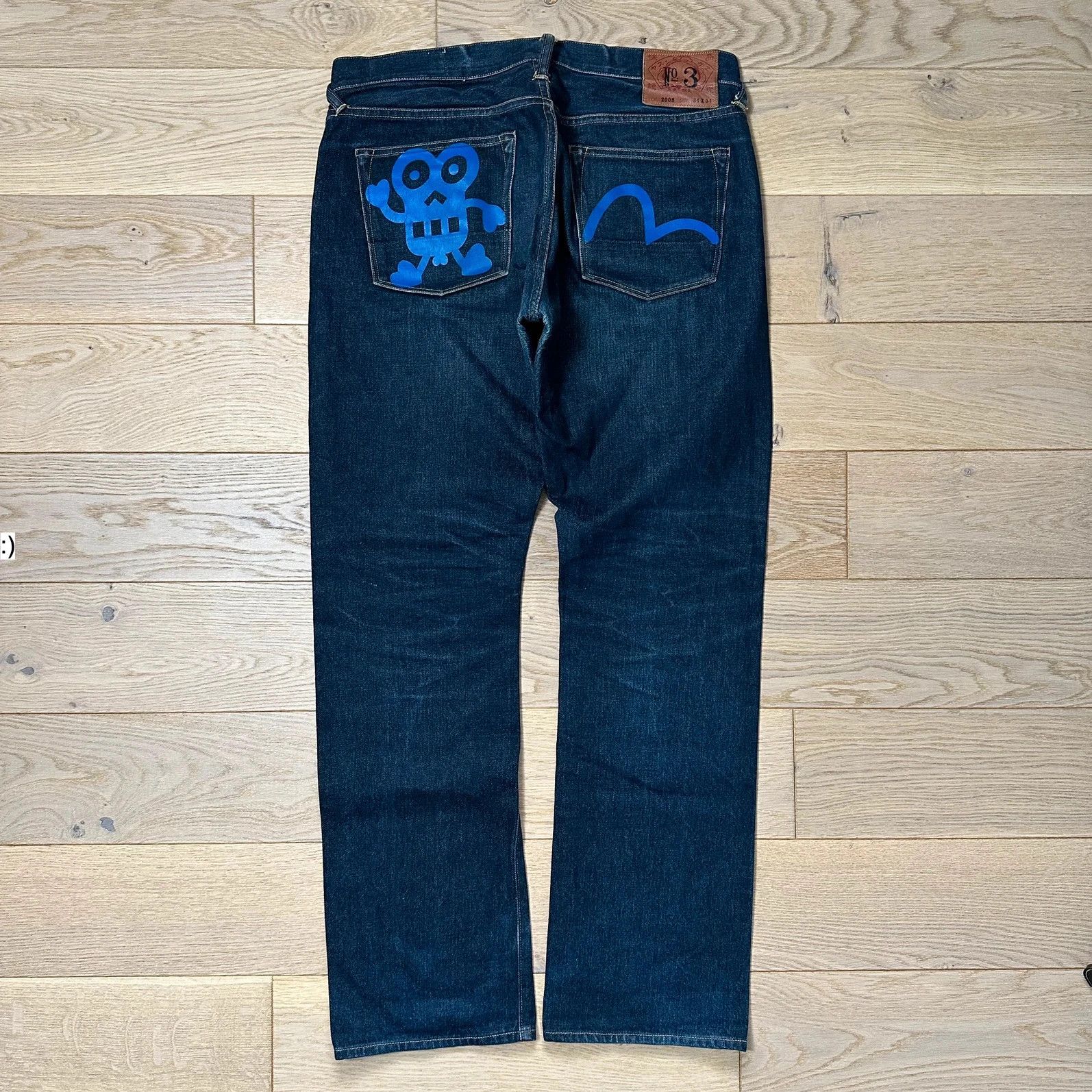 Evisu Jeans Evisu Seagull Robot Blue Lot 2008 Size US 34 / EU 50 - 1 Thumbnail
