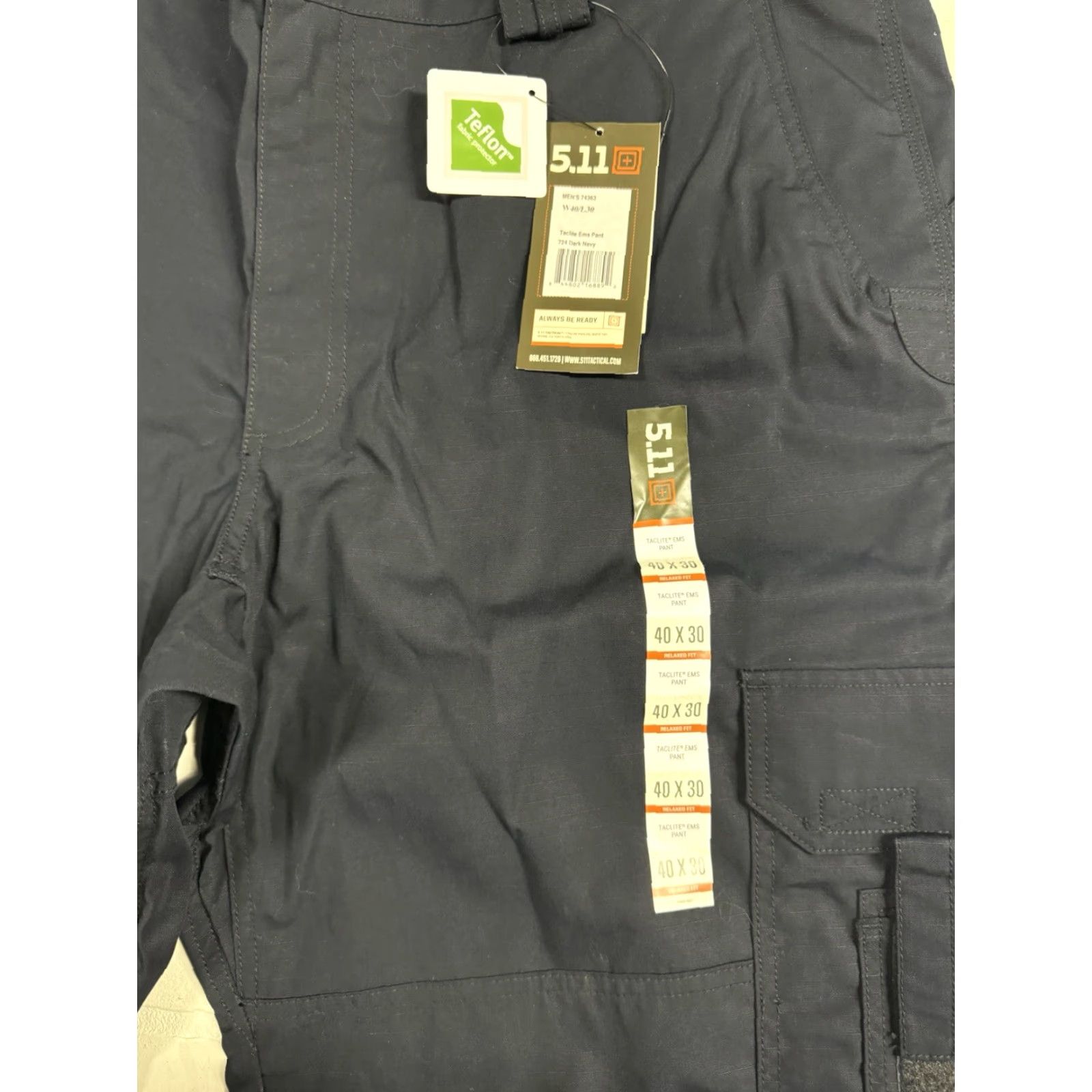 Vintage 5.11 Tactical EMS Pants Men 40x30 Navy Blue Cargo Pocket Workwear Size US 40 / EU 56 - 3 Thumbnail