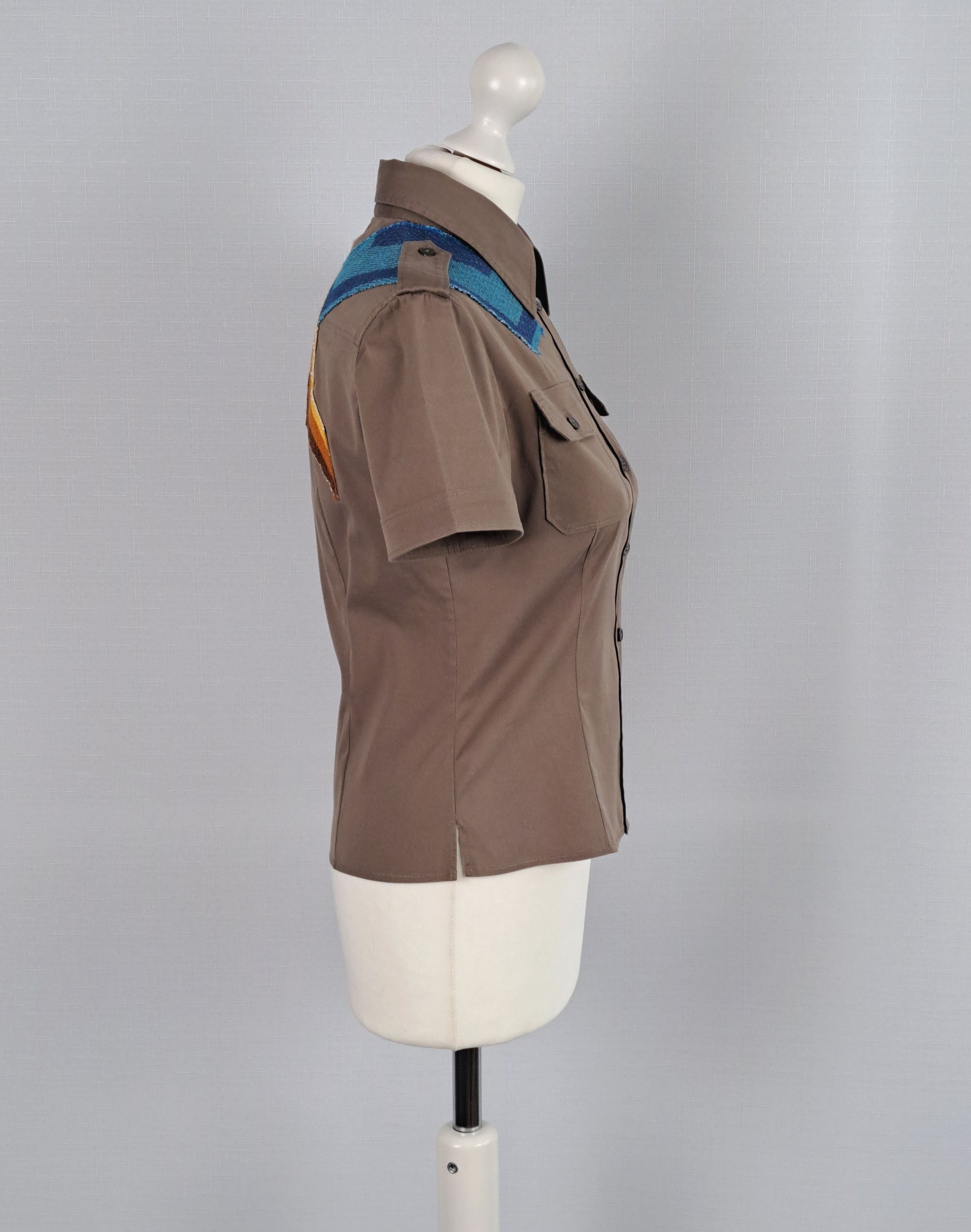 Miu Miu MIU MIU vintage short sleeve button up shirt. Size 42IT Size M / US 6-8 / IT 42-44 - 2 Thumbnail