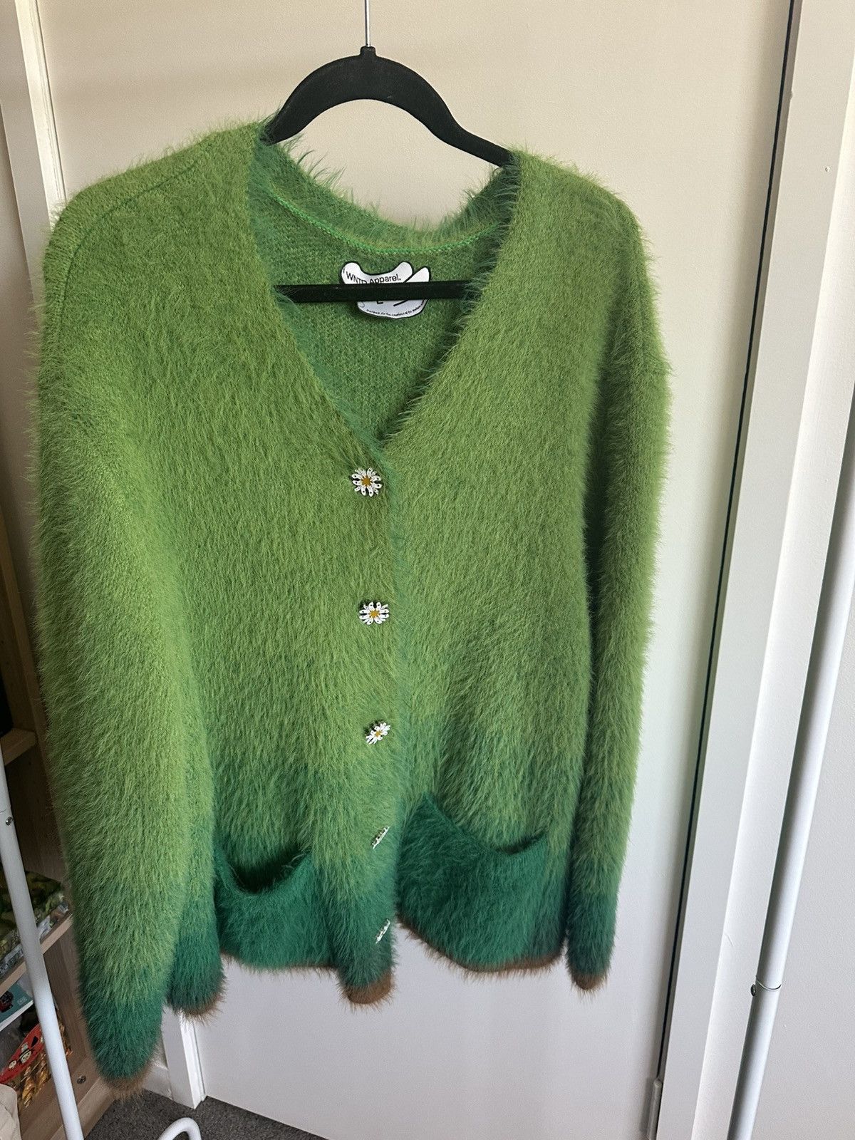 完璧 Streetwear Wntd Grailed | cardigan mohair green Grassy Apparel トップス