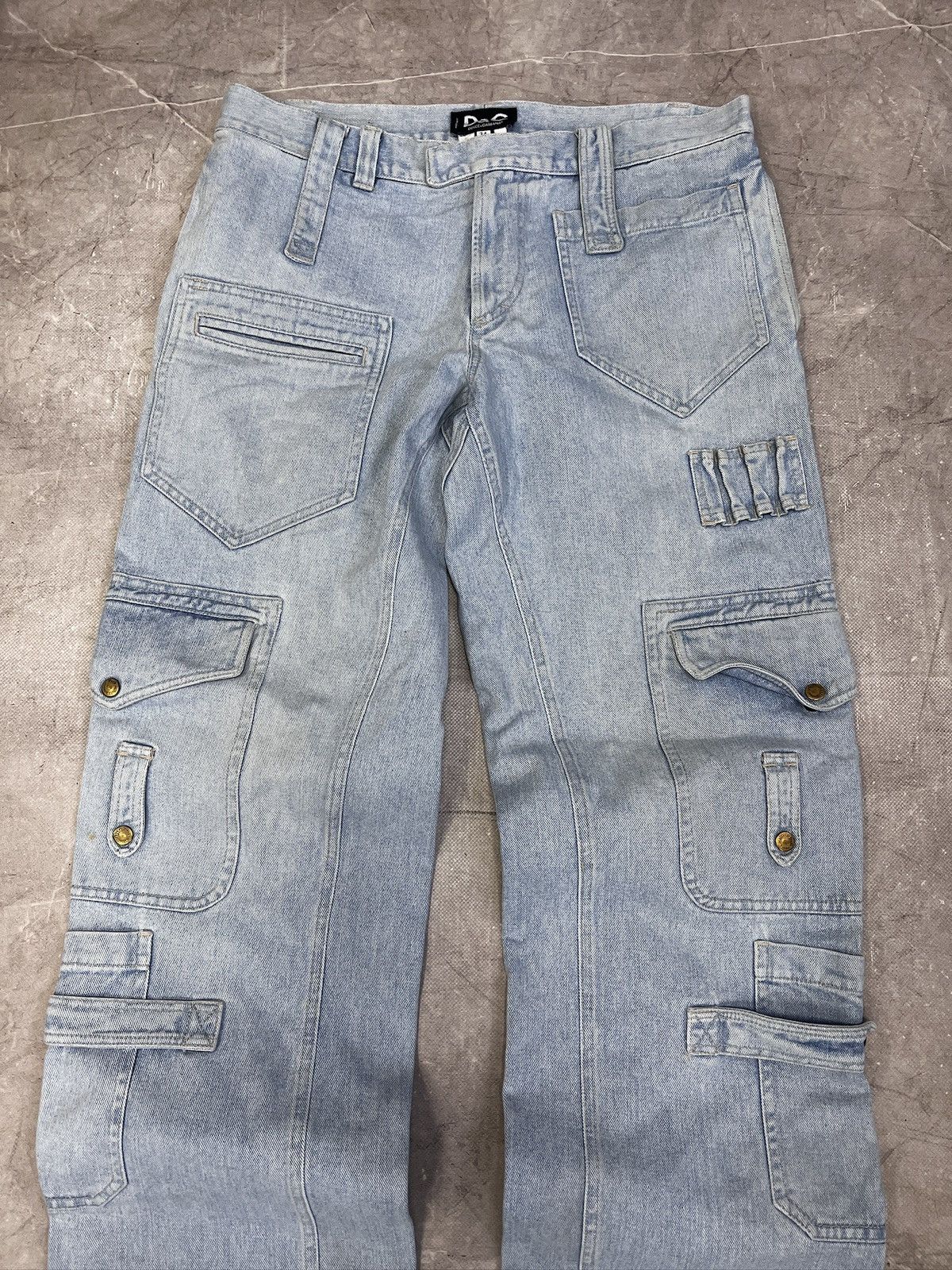 Dolce & Gabbana Dolce Gabbana archive FW08 streetwear cargo jeans y2k Size US 34 / EU 50 - 4 Thumbnail