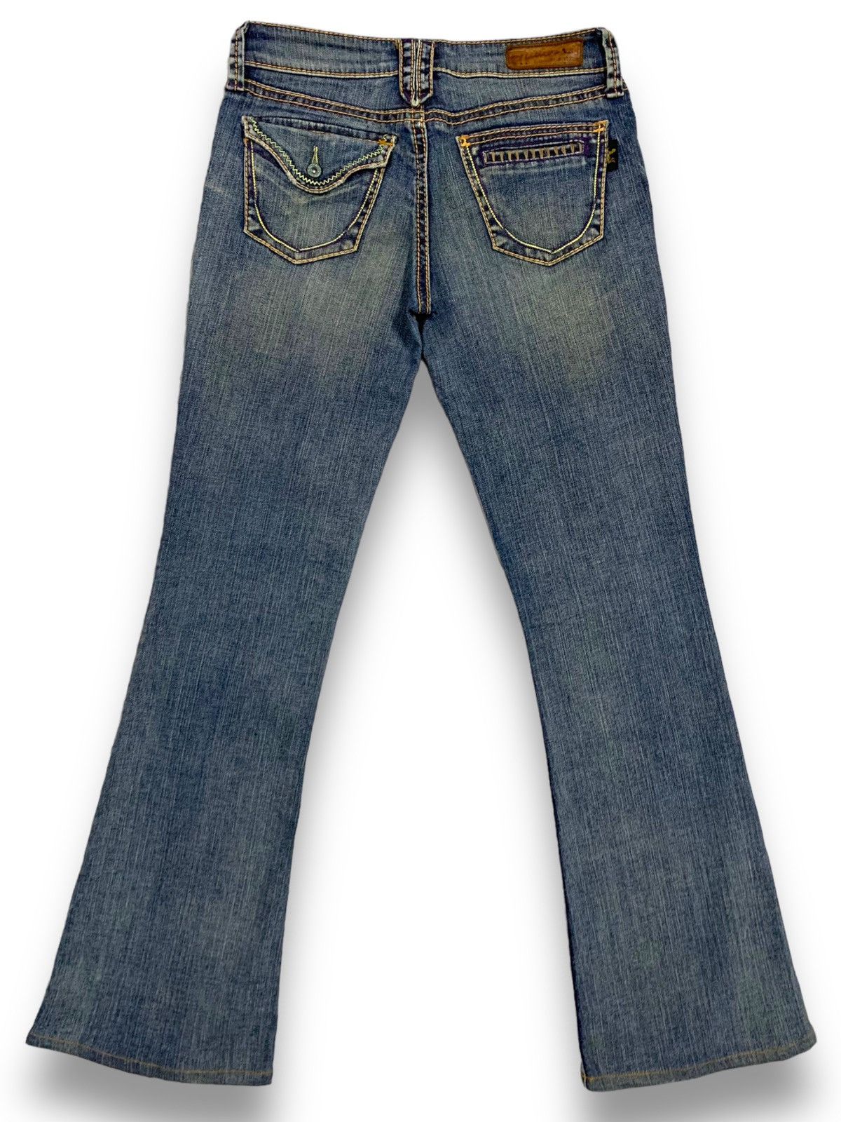 Hysteric Glamour Vintage Japanese Brand Bad Girl Style Mud Wash Flare Jeans Size 28" / US 6 / IT 42 - 2 Thumbnail