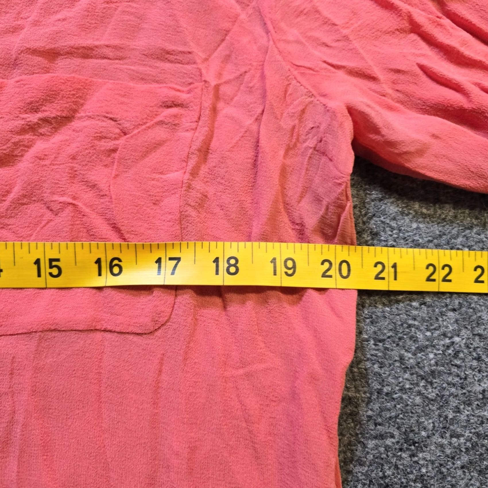 Vintage Wilfred Top Womens Size Large Pink Silk Crepe Sheer V-Neck Aritzia Casual Tunic Blouse (Tunic) Size L / US 10 / IT 46 - 5 Thumbnail