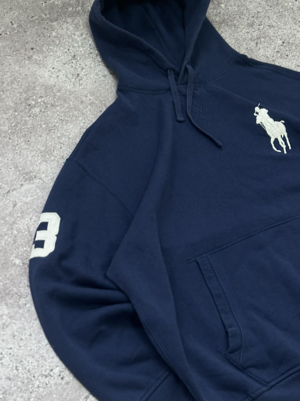Ralph Lauren Vintage Rare Logo Polo Ralph Lauren 3 Heavy Hoodie | Grailed