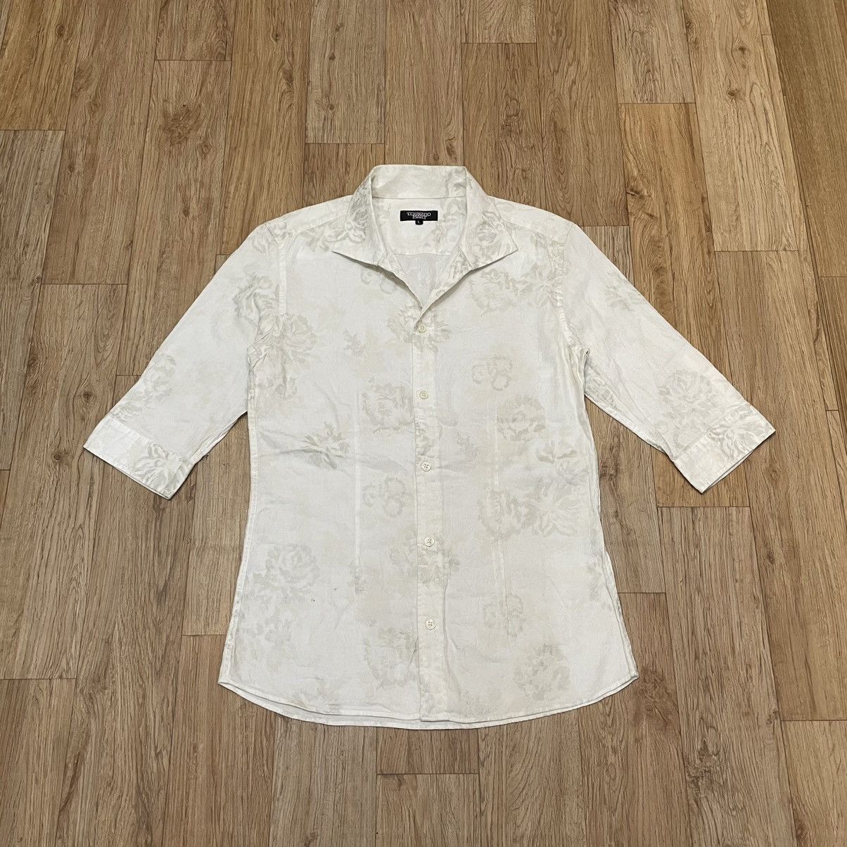 Tornado Mart Tornado Mart Floral Slim Fit Shirt Size US M / EU 48-50 / 2 - 1 Thumbnail