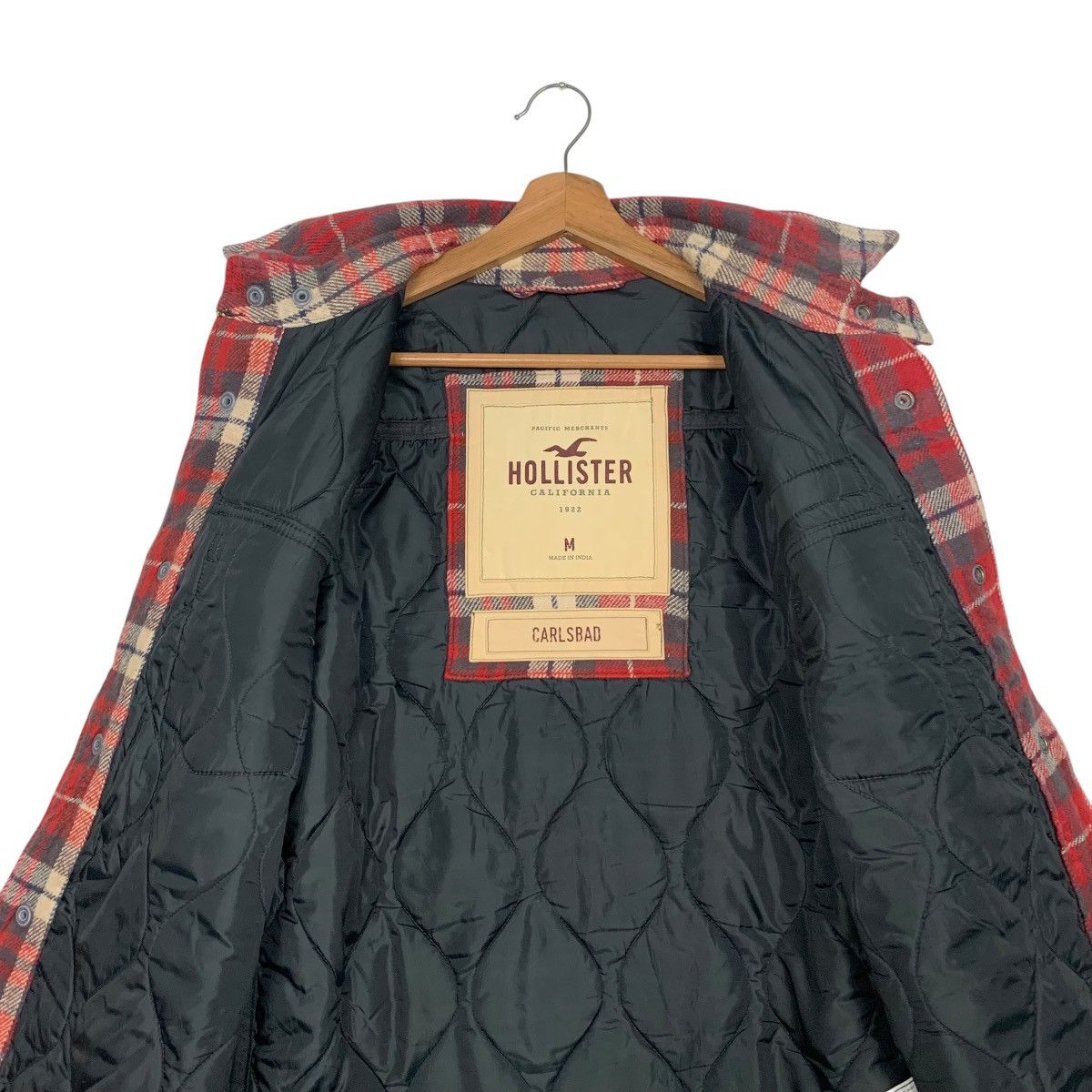 Hollister HOLLISTER CARLSBAD Red Plaid Warm Flannel Jacket #2716-C122 Size US M / EU 48-50 / 2 - 12 Thumbnail