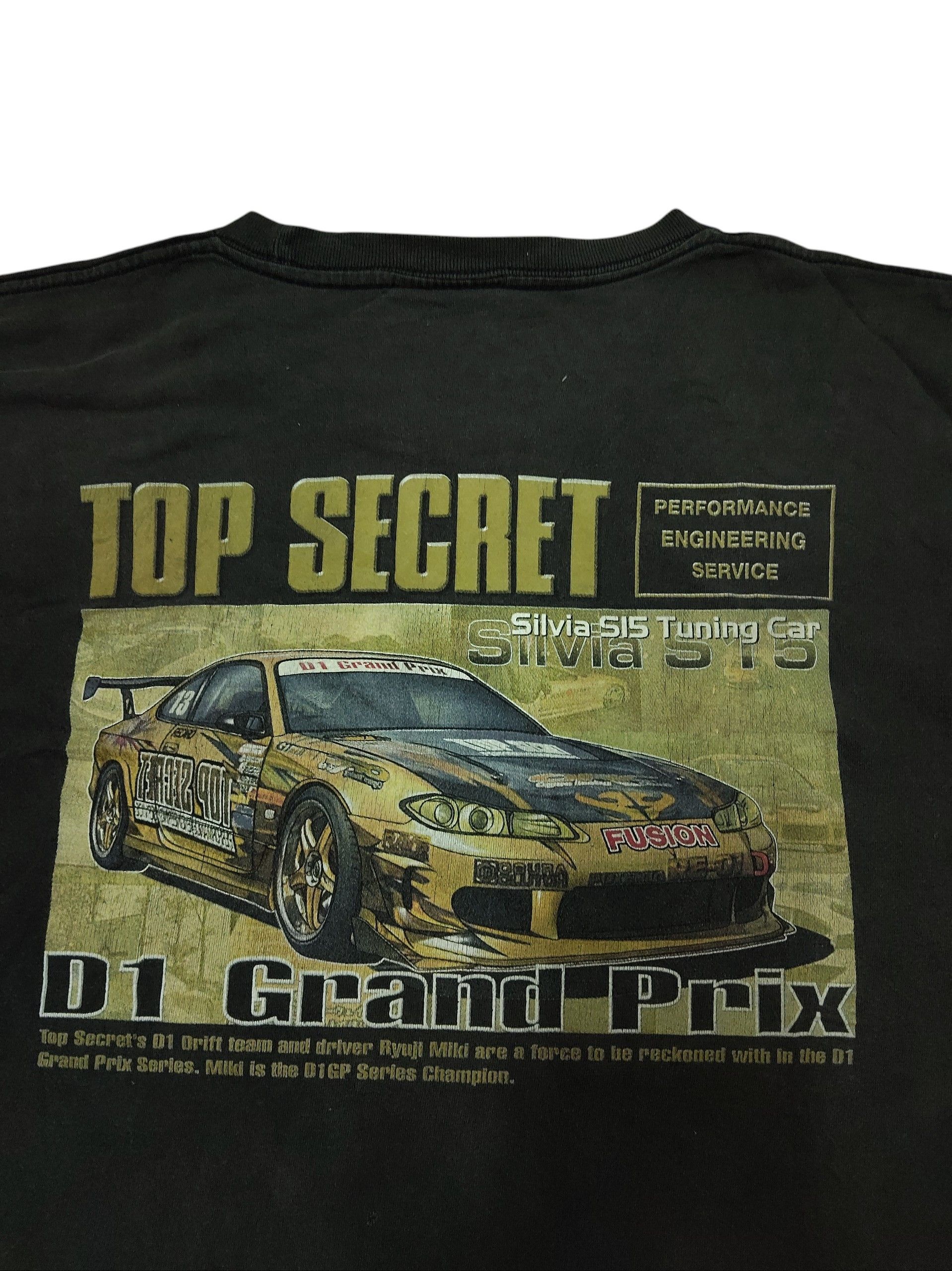 Vintage VTG Nissan Silvia S15 Top Secret Smokey Nagata distress tee Size US M / EU 48-50 / 2 - 2 Thumbnail
