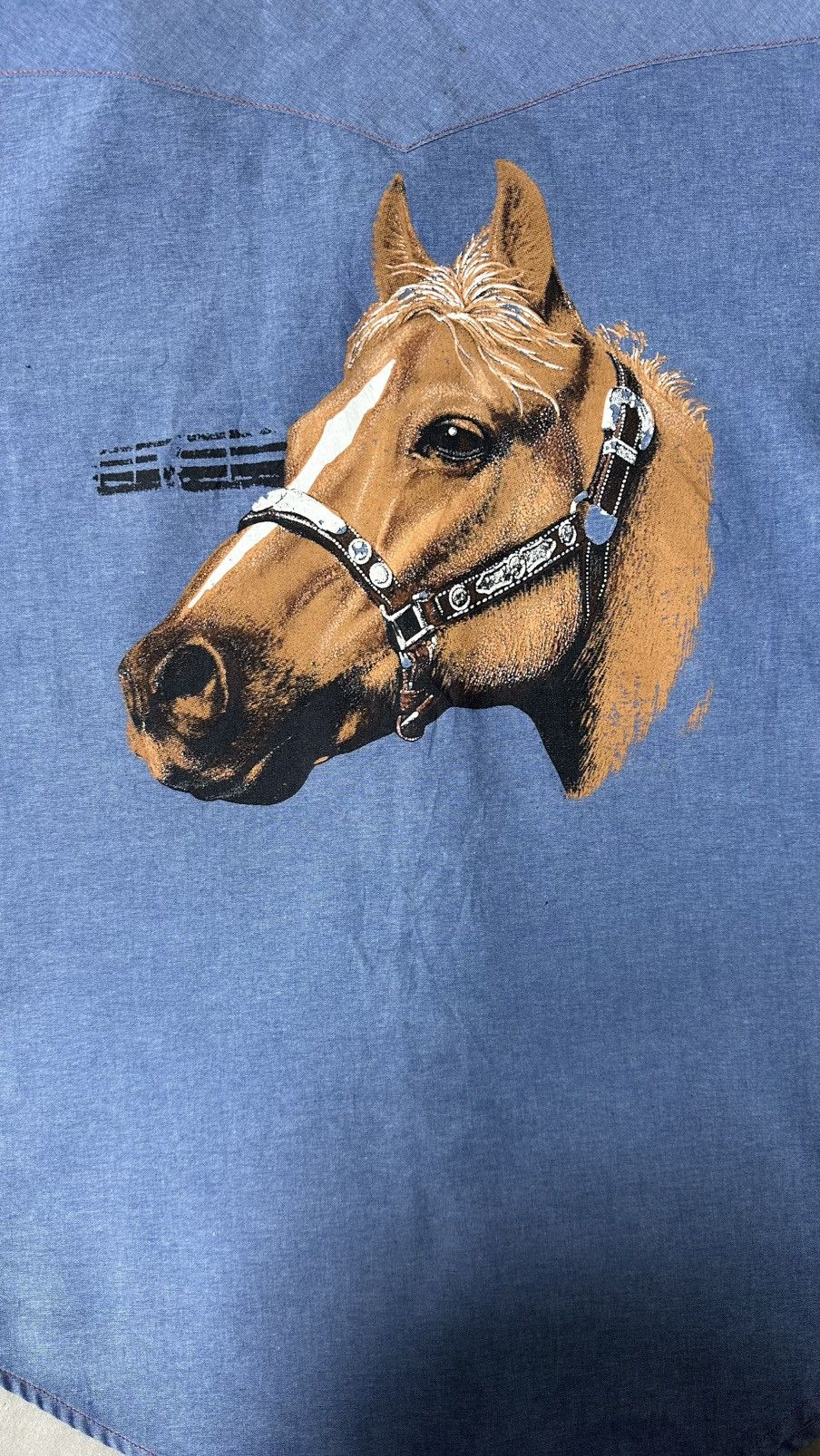 Vintage VINTAGE COWBOY CHAMBRAY SHIRT Size US M / EU 48-50 / 2 - 2 Thumbnail