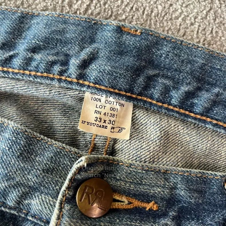 RRL Ralph Lauren RRL Ralph Lauren Western Embroidered Jeans Size US 33 - 5 Thumbnail