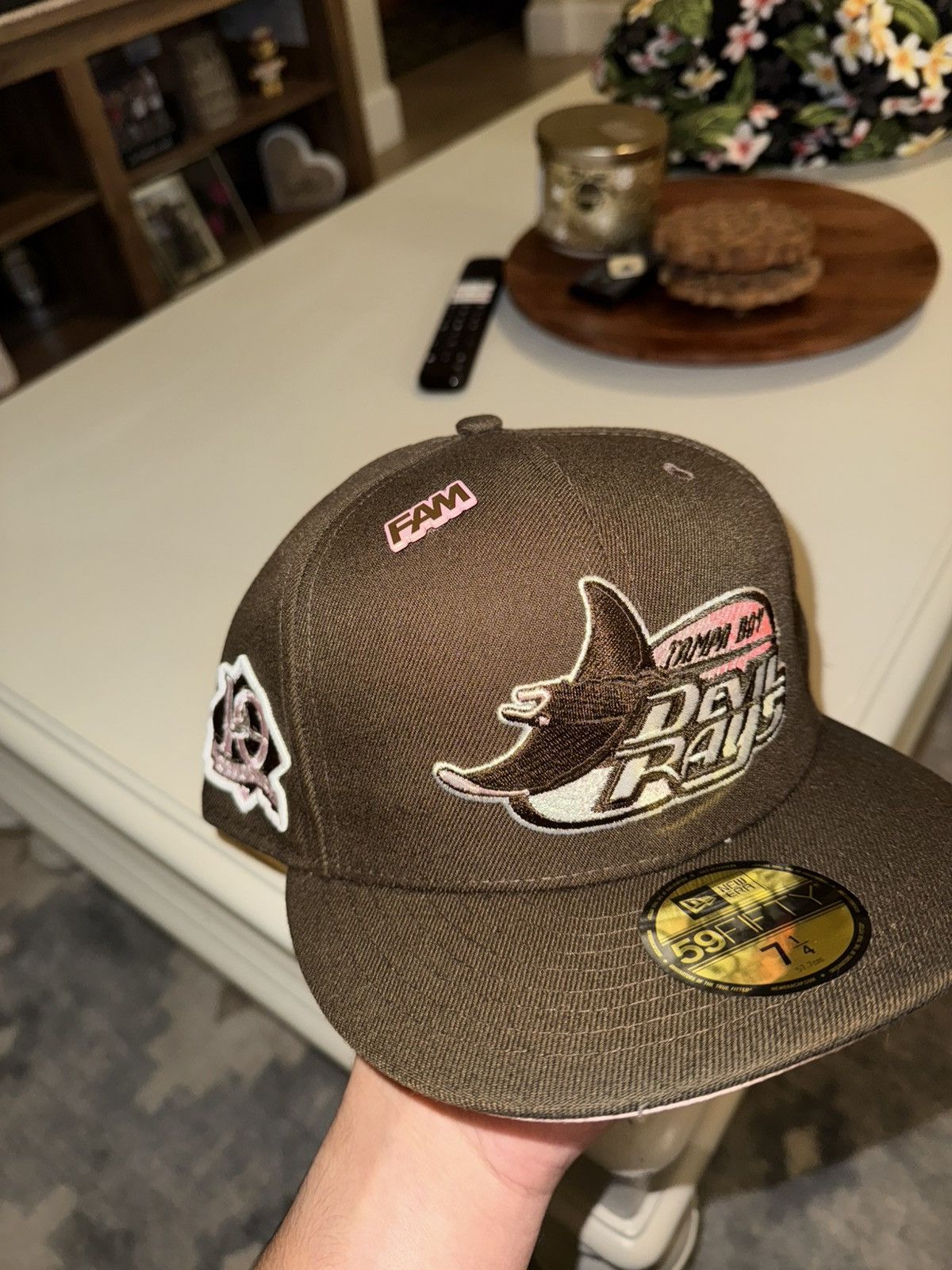 New Era 7 1/4 Tampa Bay DevilRays fitted brown/ pink Size ONE SIZE - 1 Thumbnail