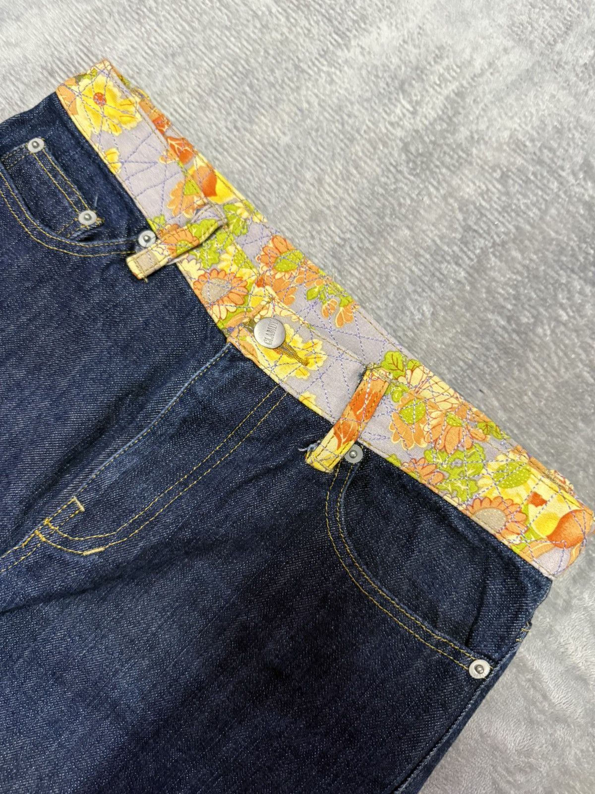 Hysteric Glamour GLAMDY Japan Boro Heavy Stitched Hybrid Flared Denim Jeans Size US 28 / EU 44 - 15 Thumbnail