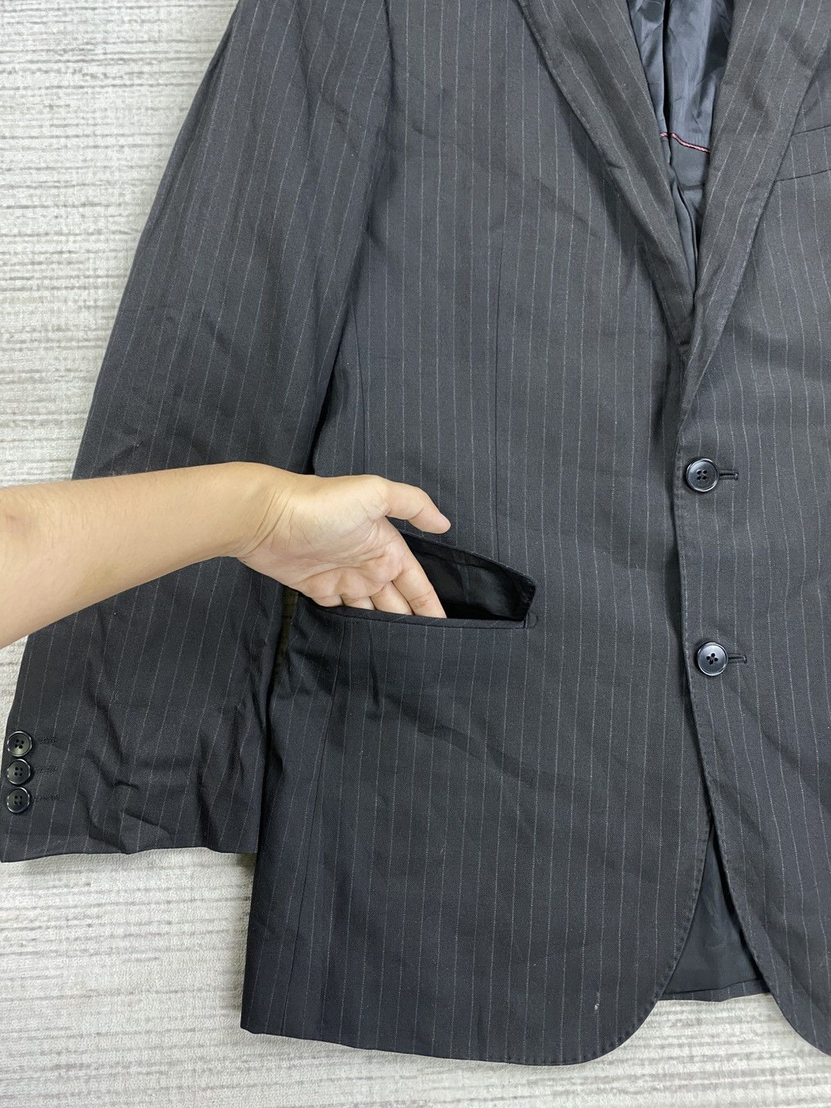 Japanese Brand × Kansai Yamamoto × Vintage Vintage Kansai Yamamoto Double Button Blazer Jacket Size US M / EU 48-50 / 2 - 7 Thumbnail