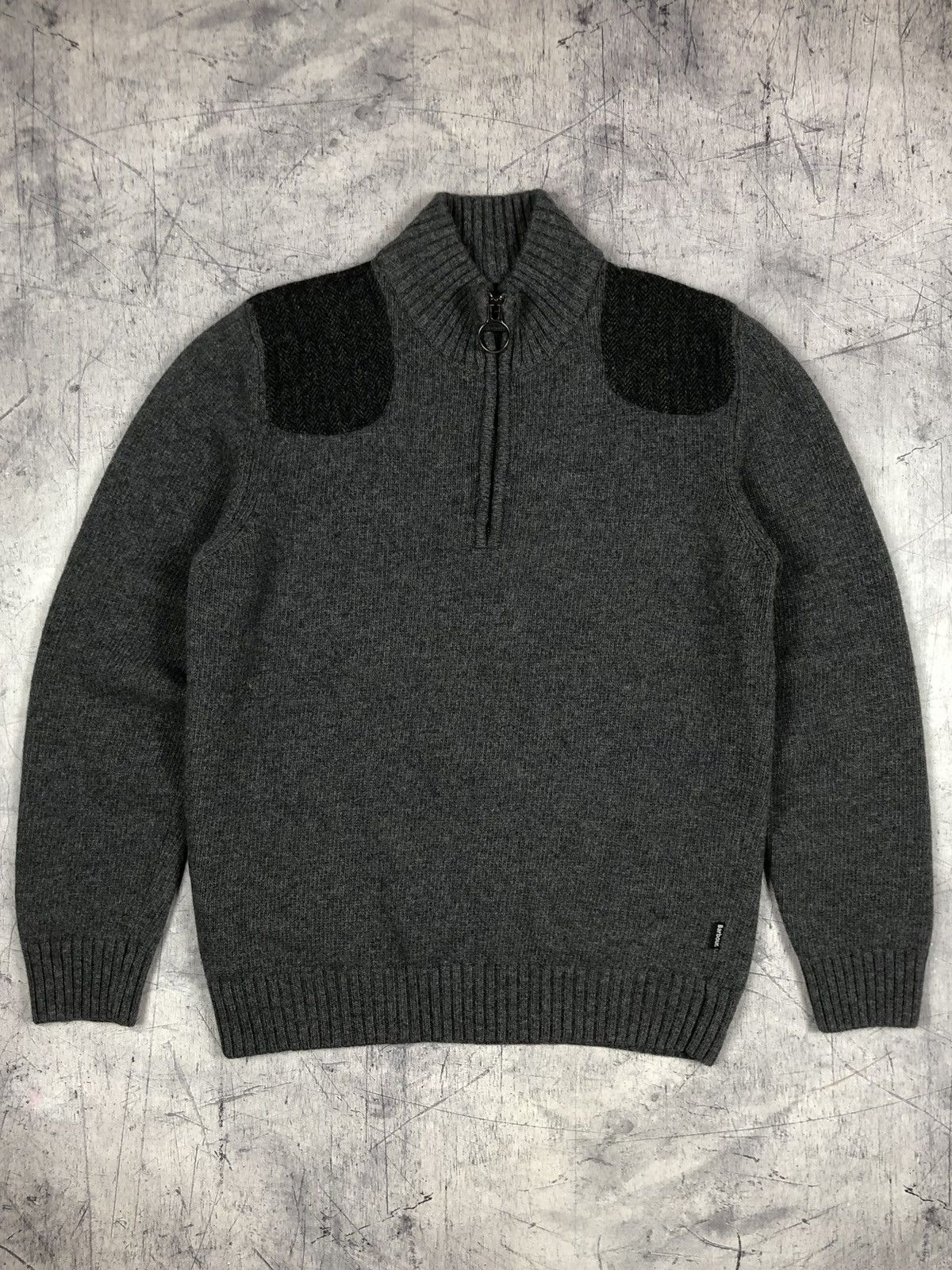 Barbour Vintage Barbour Pure New Wool Heavy Knitted England Sweather Size US M / EU 48-50 / 2 - 2 Thumbnail