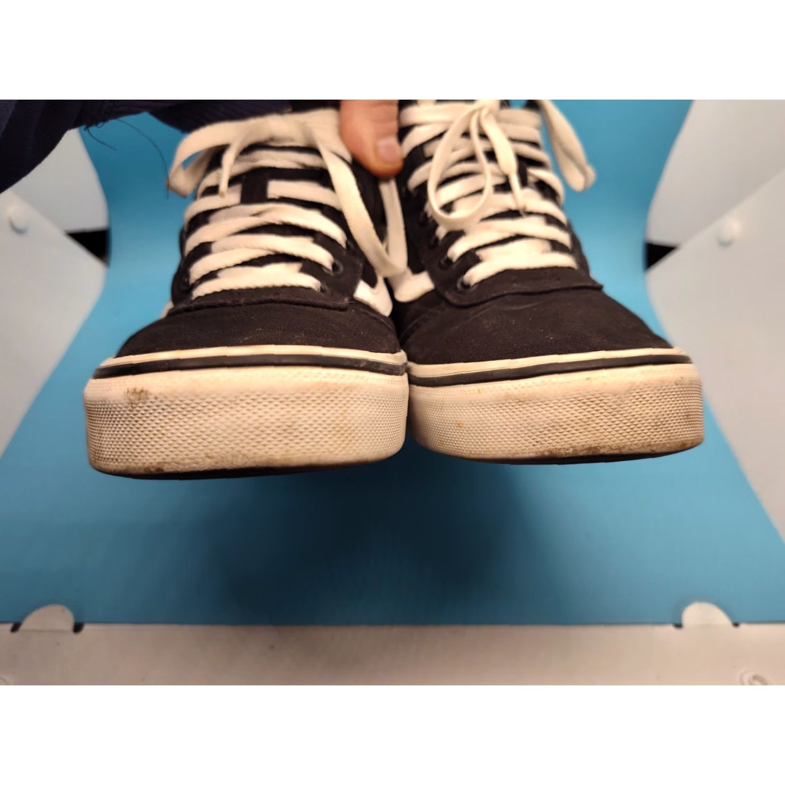 Vans VANS Sk8 Hi Top Sneakers Black White Suede Canvas Athletic Women’s Size 8 Size M / US 6-8 / IT 42-44 - 2 Thumbnail