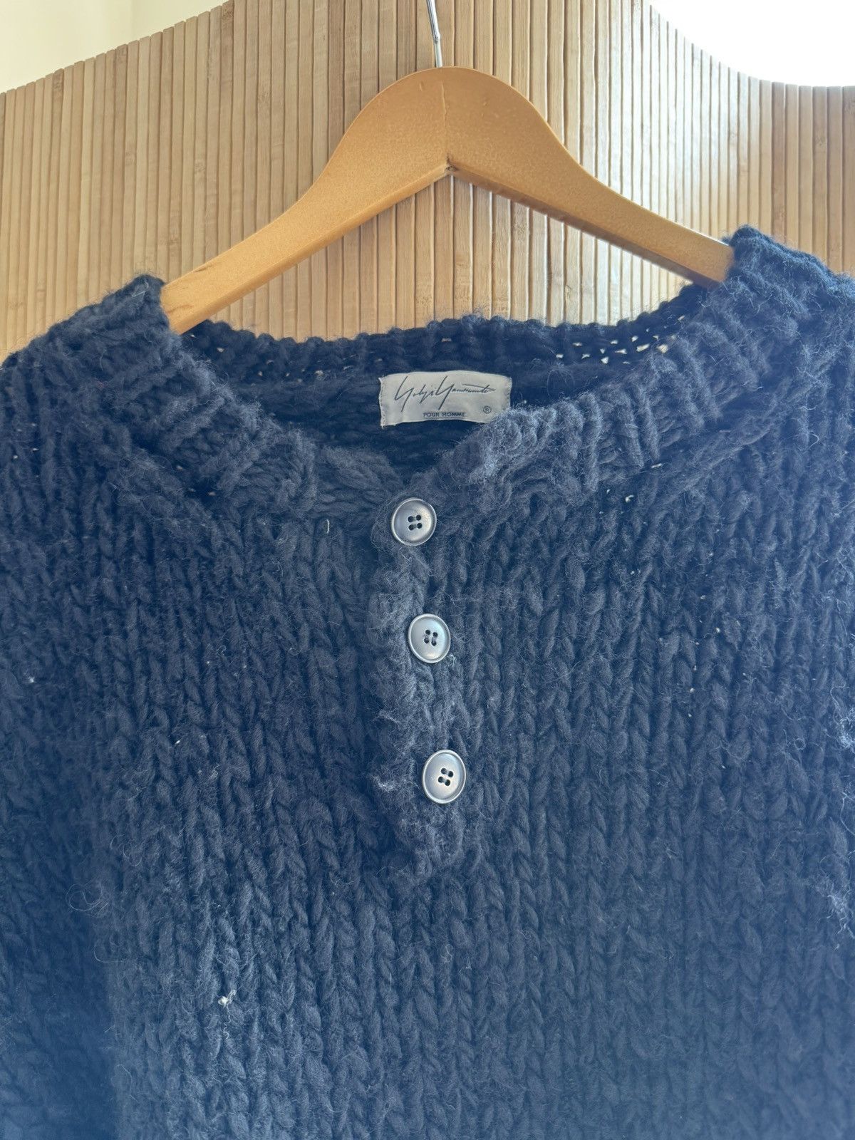 Yohji Yamamoto Archive Yohji Yamamoto FW20 Cropped Oversized Sweater Size US L / EU 52-54 / 3 - 5 Thumbnail