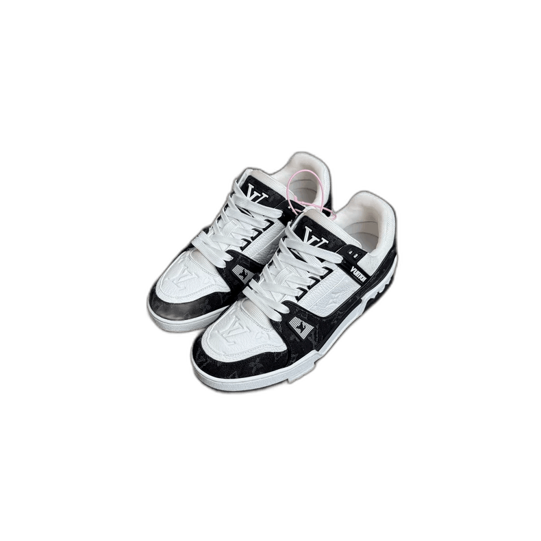 Louis Vuitton Trainer Black White Sneakers-2506