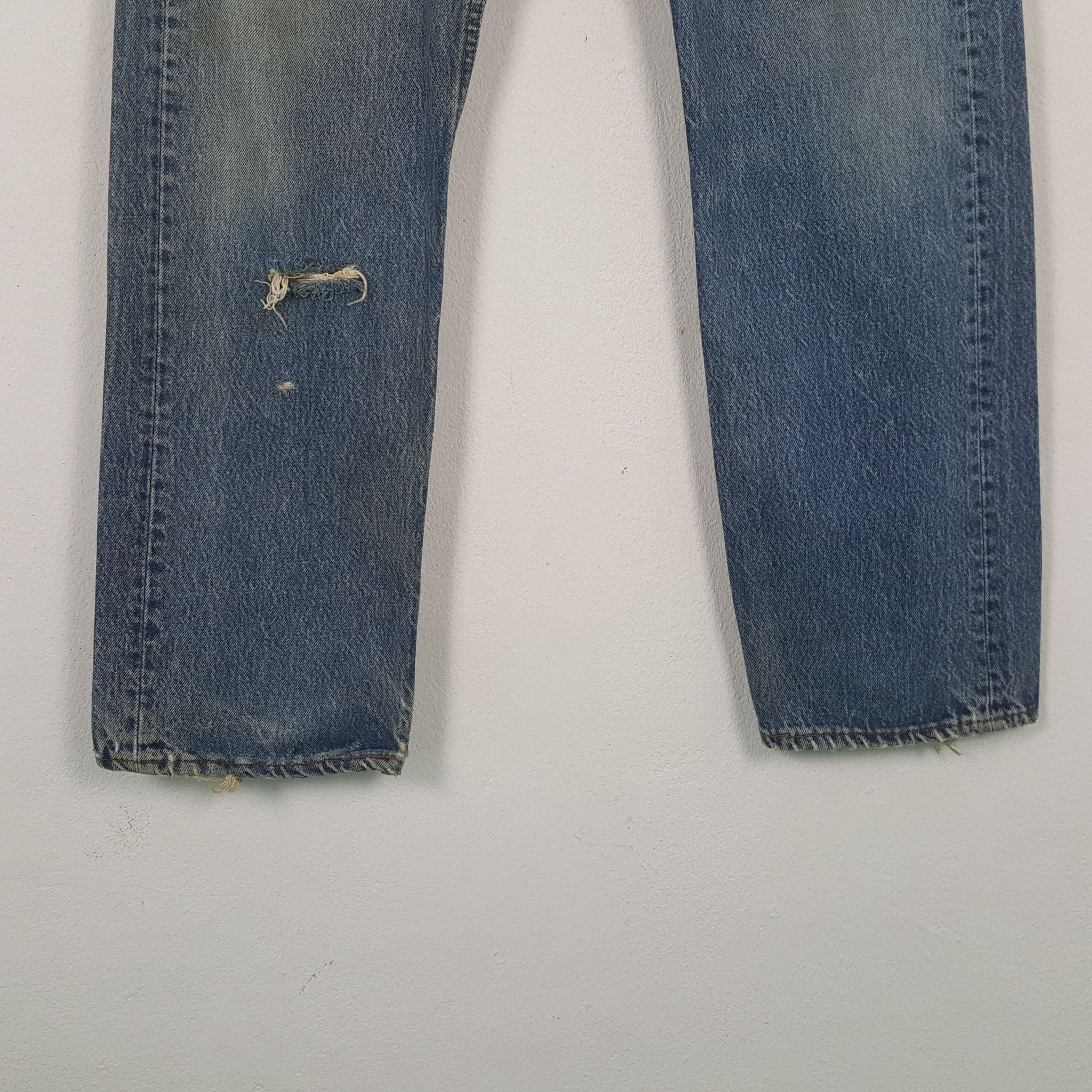 Levi's Levis Streetwear Style Distressed Jeans RR9 Size US 33 - 3 Thumbnail