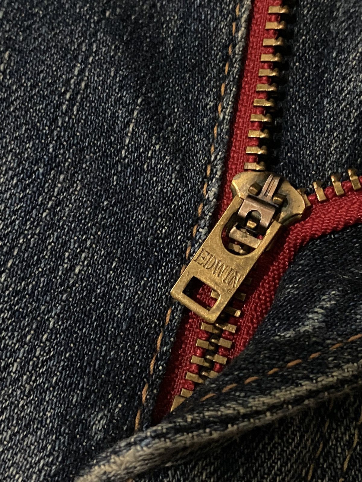 Edwin × Le Grande Bleu (L.G.B.) FLARE Edwin 503 Blue Trip Dirty Wash Distressed Jeans Size US 37 - 12 Thumbnail