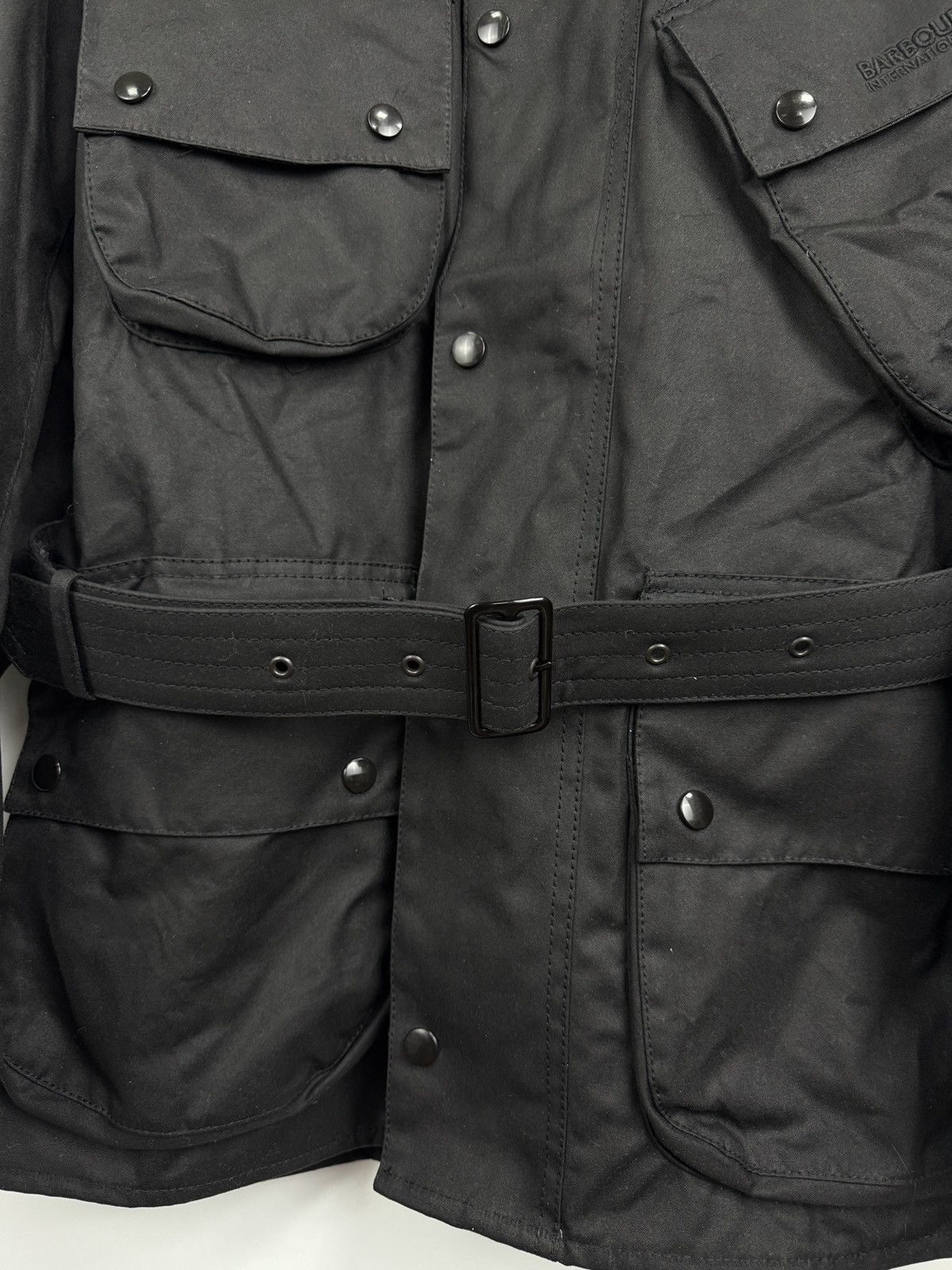Barbour 🏴󠁧󠁢󠁥󠁮󠁧󠁿❗️NEW Barbour International A7 Wax Jacket Reflective Retro Size US S / EU 44-46 / 1 - 12 Thumbnail
